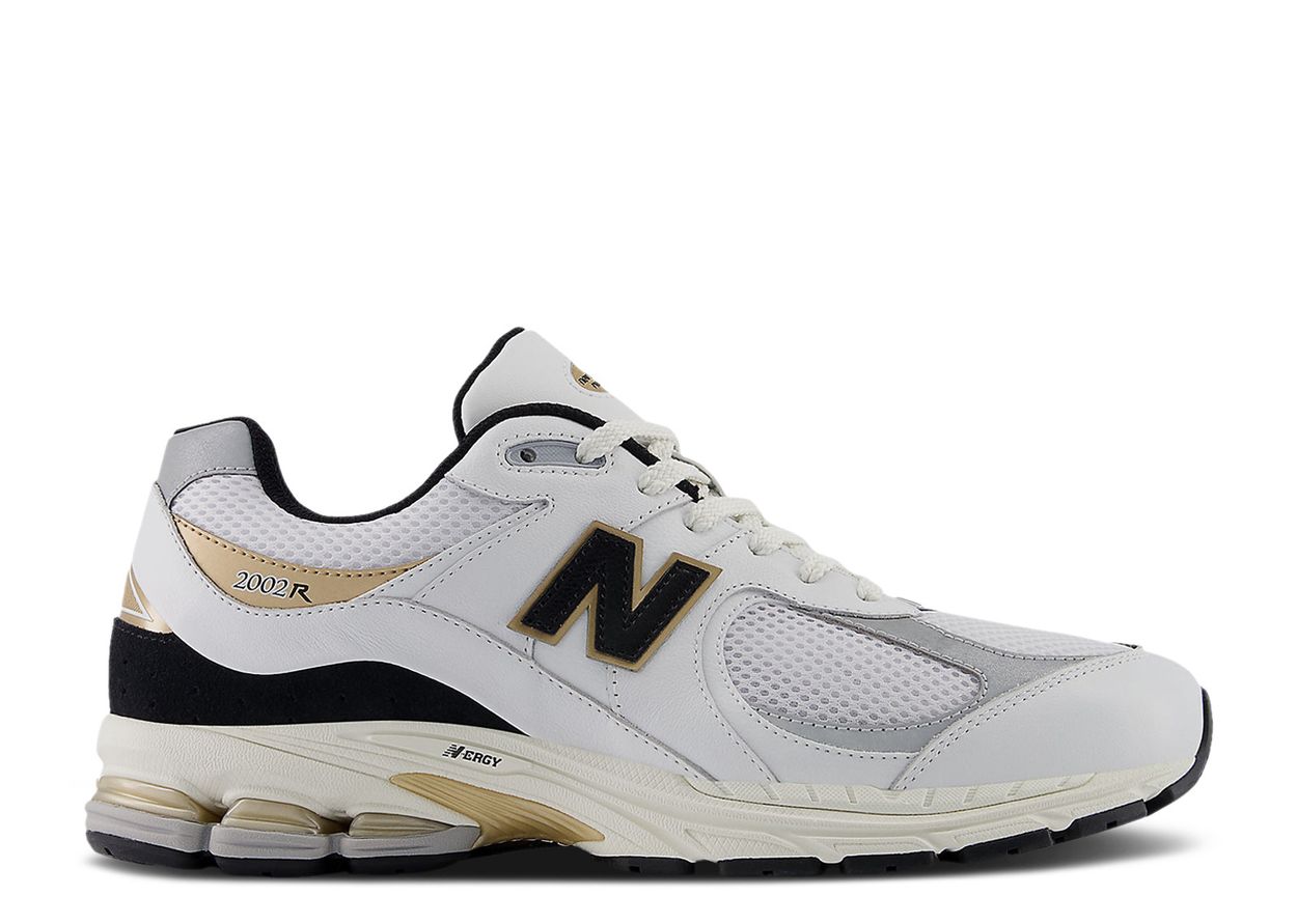 New Balance 2002R 'White Black Gold Metallic'