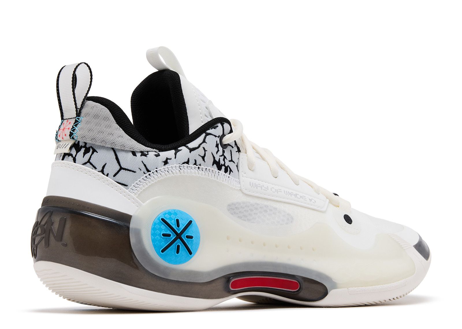 Way Of Wade 10 Low 'Black Flash' - Li Ning - ABAS083 18 - white