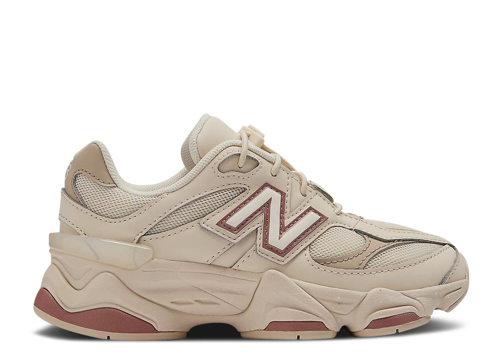 New Balance 9060 Little Kid Wide 'Bone Sparrow Lace Toggle