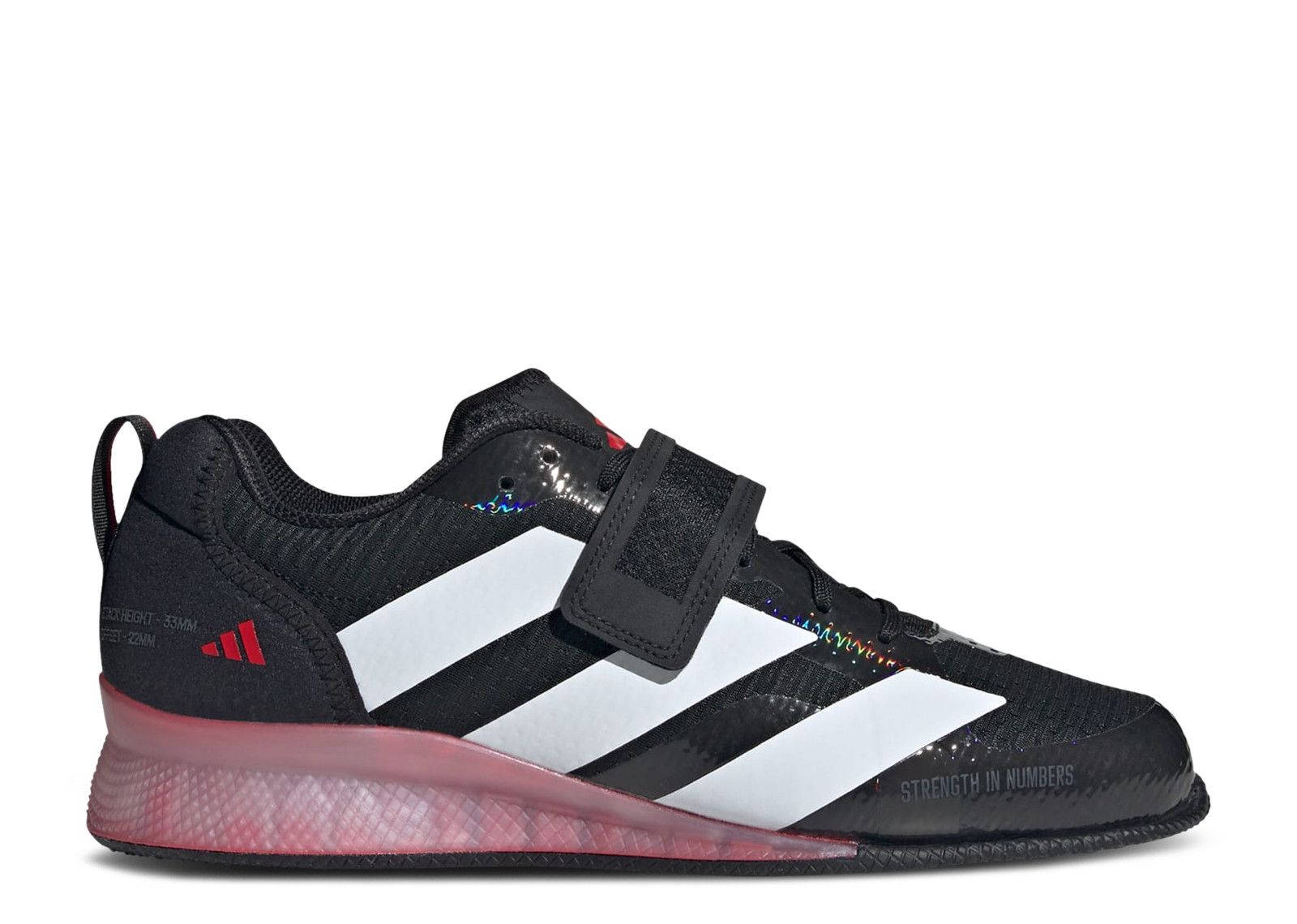 Adidas Adipower Weightlifting 3 Shoes Black Red IH8232 Size 11 Adidas Adipower III Weightlifting Shoes | Rogue Fitness main image 2