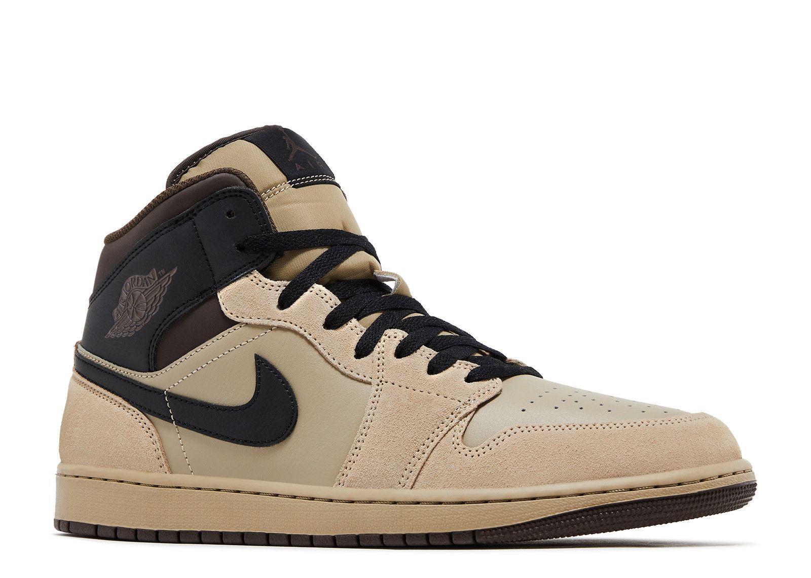 Jordan 1 Mid 'Khaki Black' - Air Jordan - HV6422 200 - khaki/black