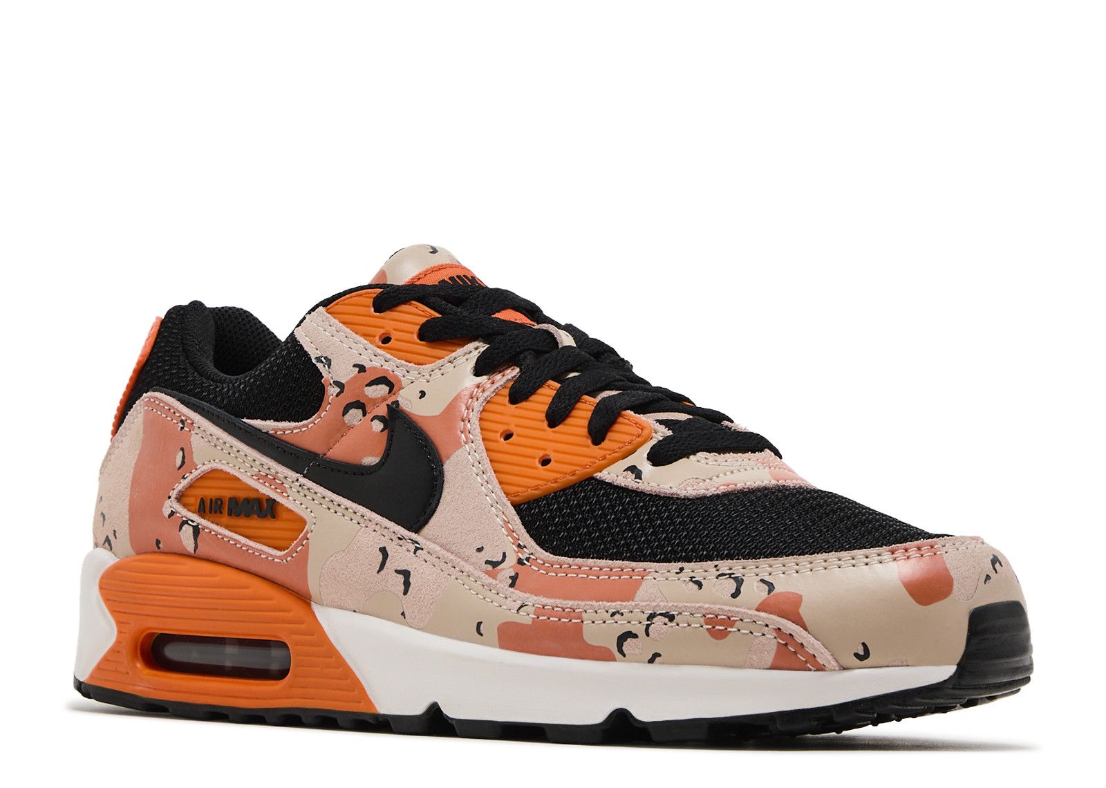 Air Max 90 Premium 'Camo Pack Bio Beige Safety Orange' - Nike