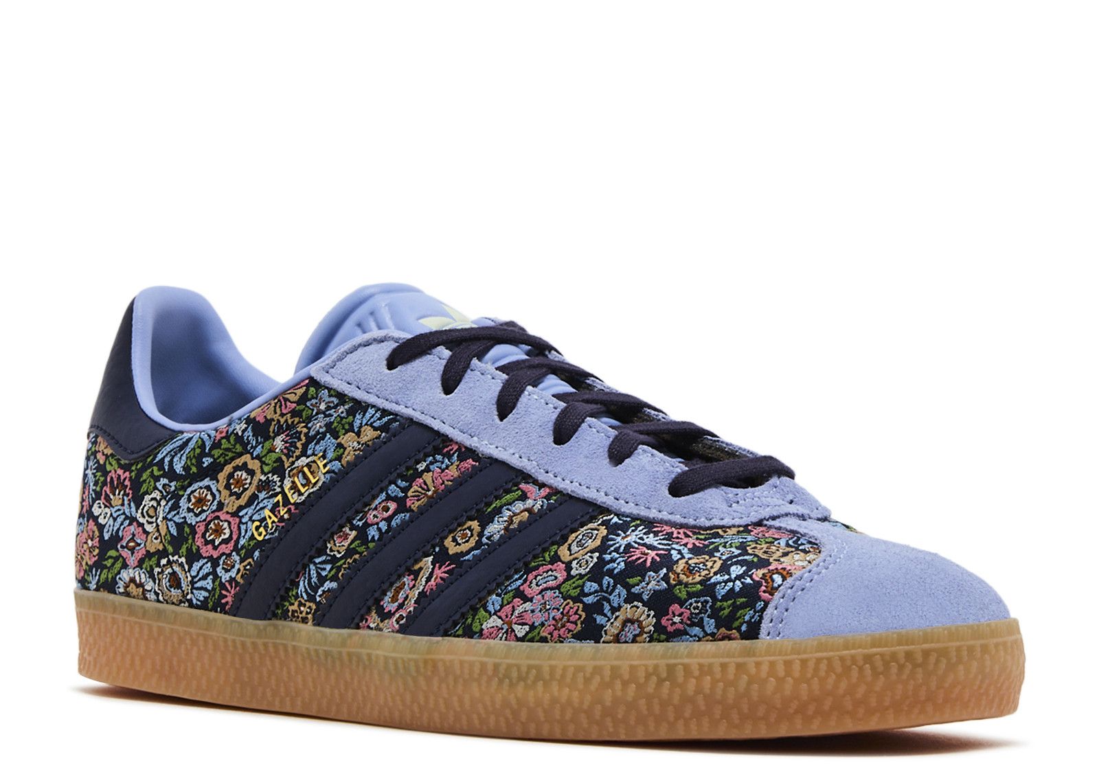 adidas gazelle silver green womens Adidas x Jeremy Scott Blue Floral High Tops – The Curatorial Dept