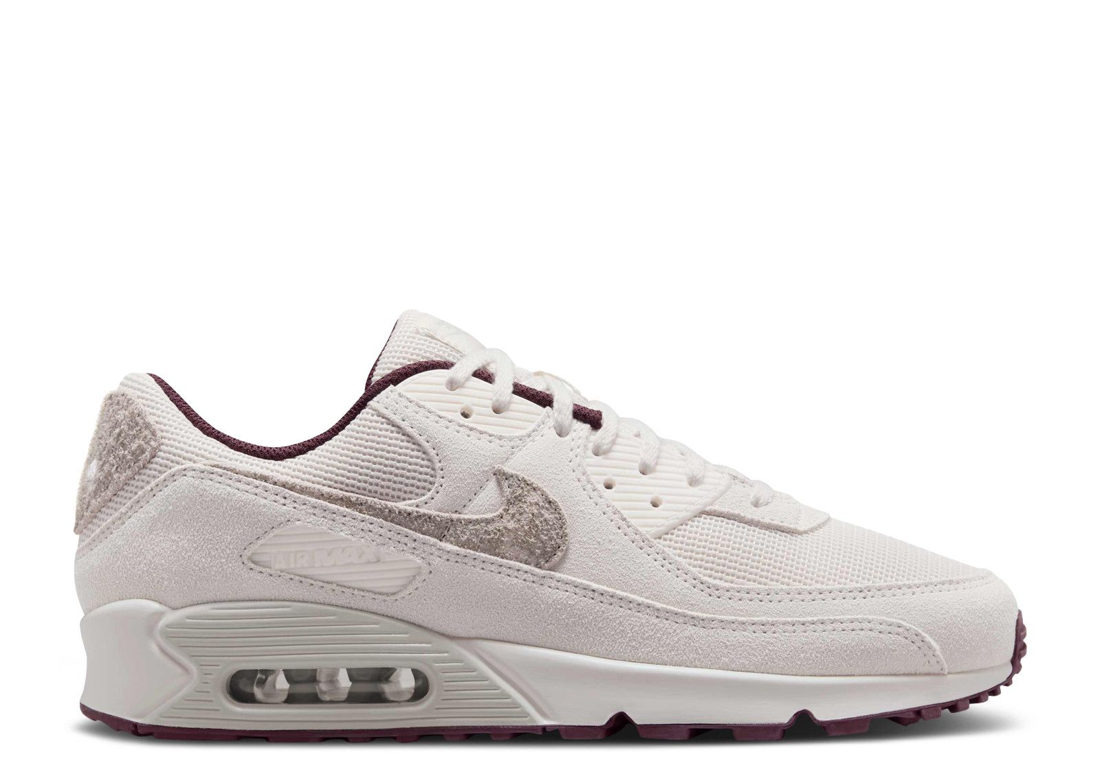 ★Nike★ Air Max 90 Premium Men's Shoes HQ1712-001 Nike Air Max 90 PRM HQ1712-001 Phantom/Light Bone/Burgundy
