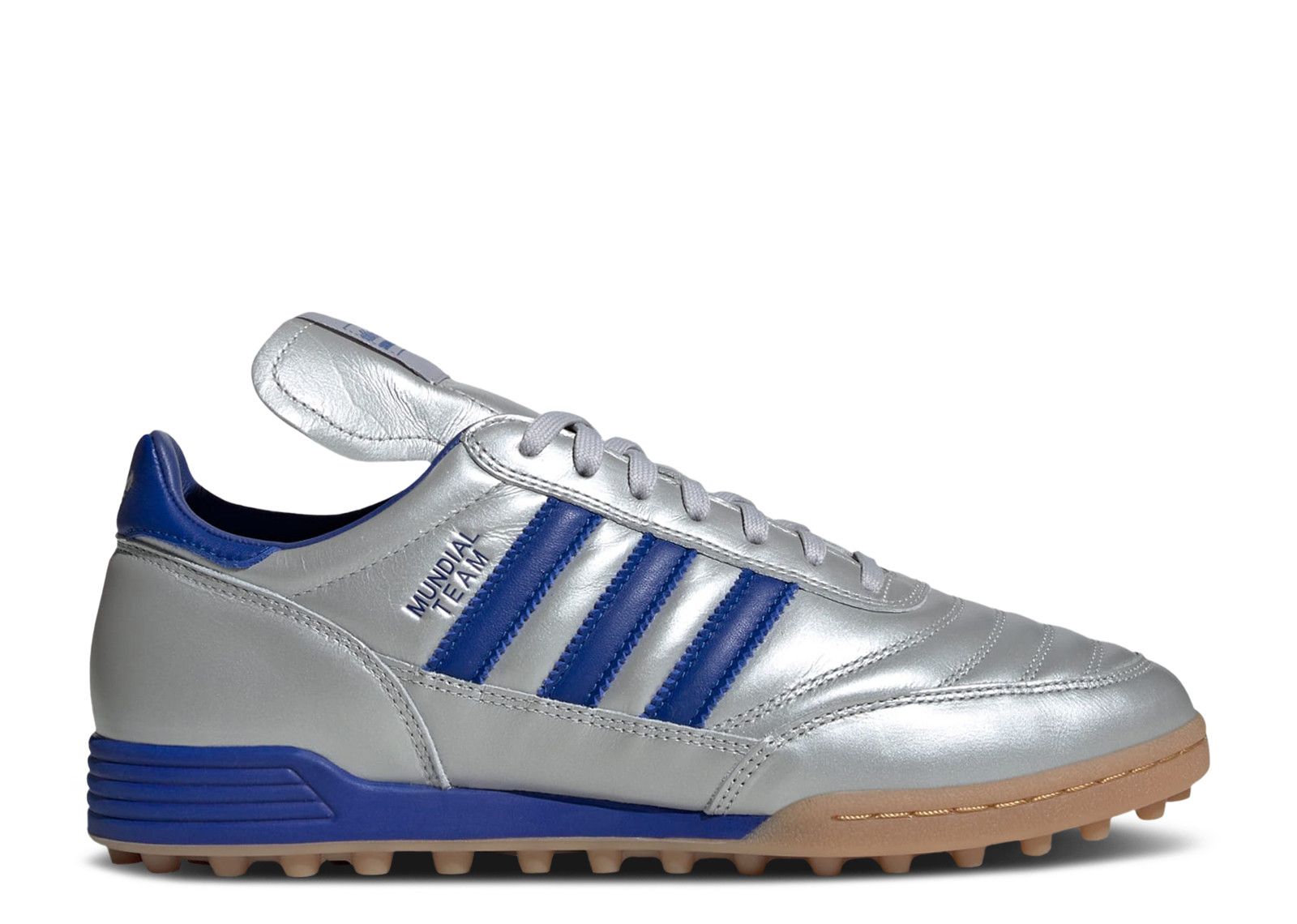 Adidas Mundial Team Fashion chill Men\'s Shoes Sneakers JI3512 adidas Mundial Team Silver Metallic Royal Gum for Sale  main image 2
