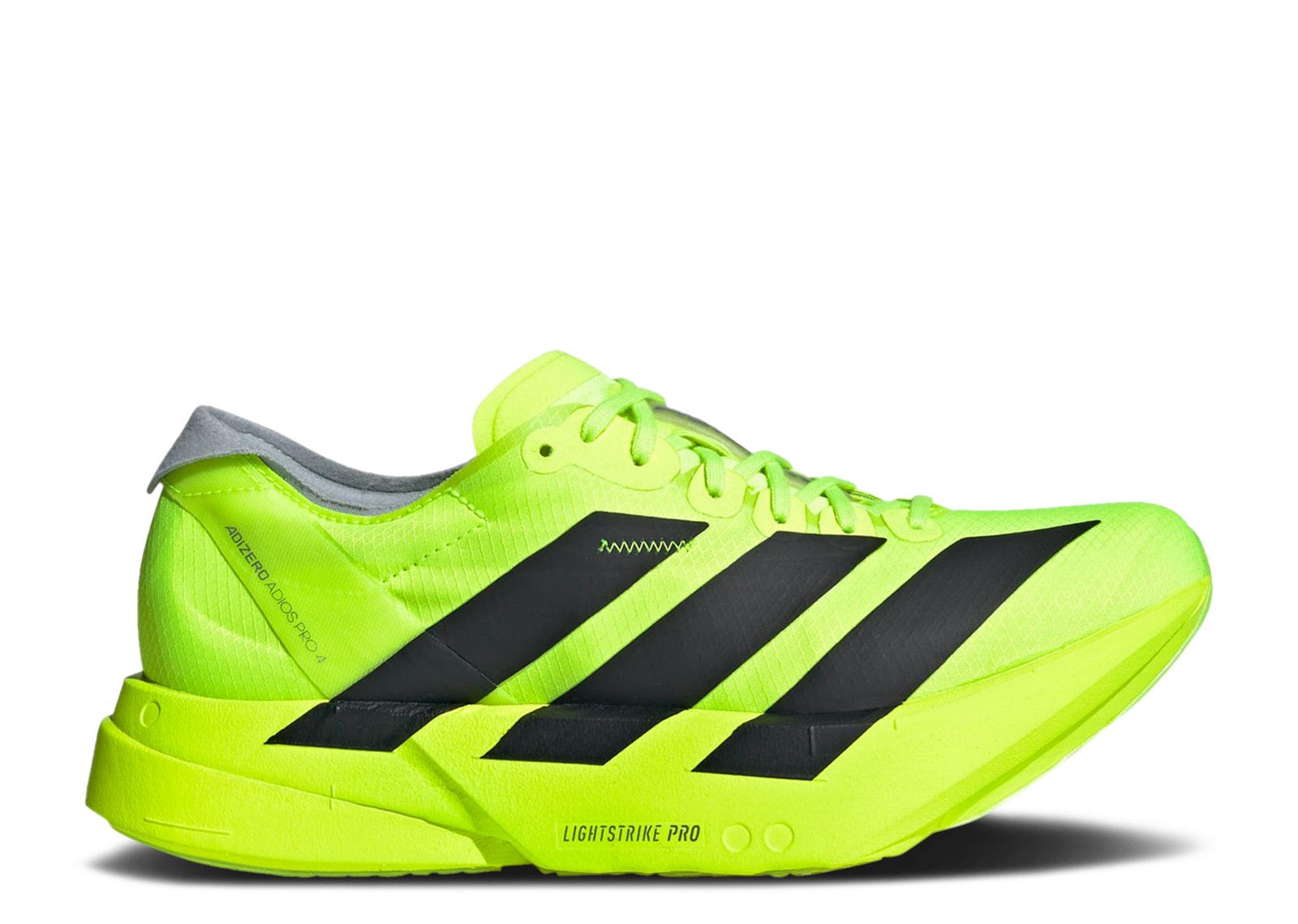 Adidas Adizero Adios Pro 4 Lucid Lemon Black adidas Adizero Adios Pro 4 Lucid Lemon / Core Black / Halo  main image 3