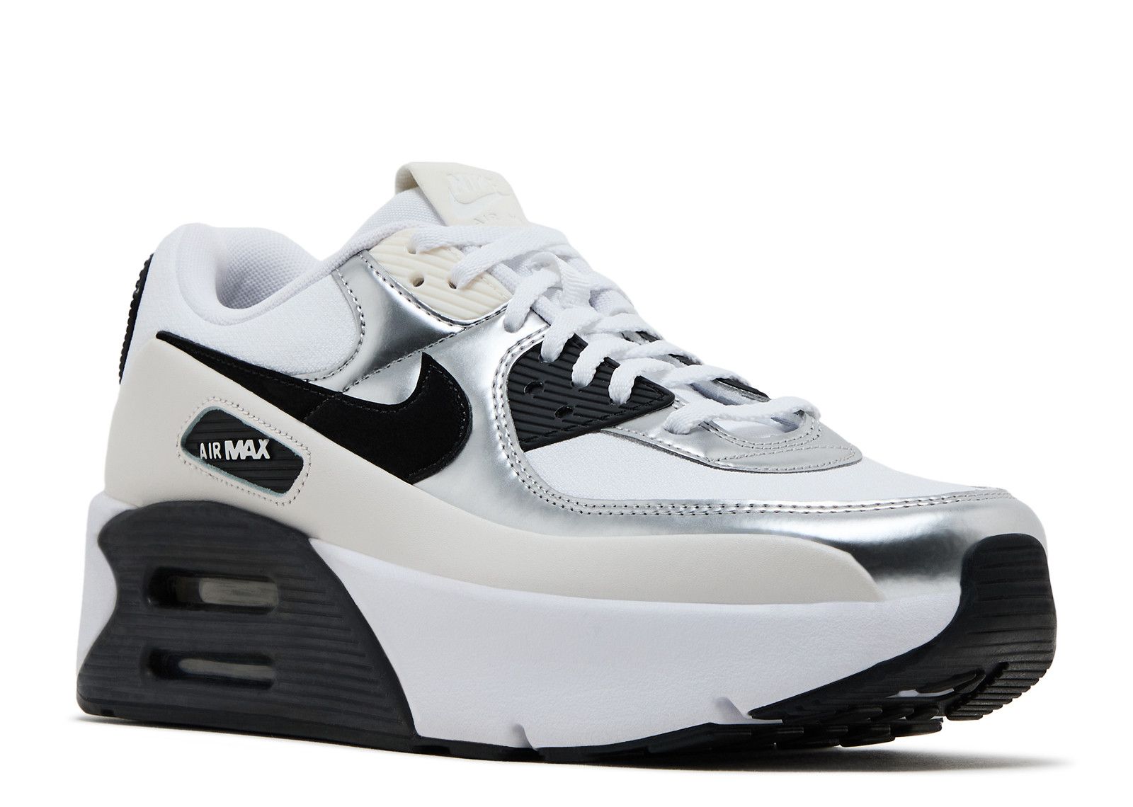 Wmns Air Max 90 LV8 'Phantom Metallic Silver Black' - Nike