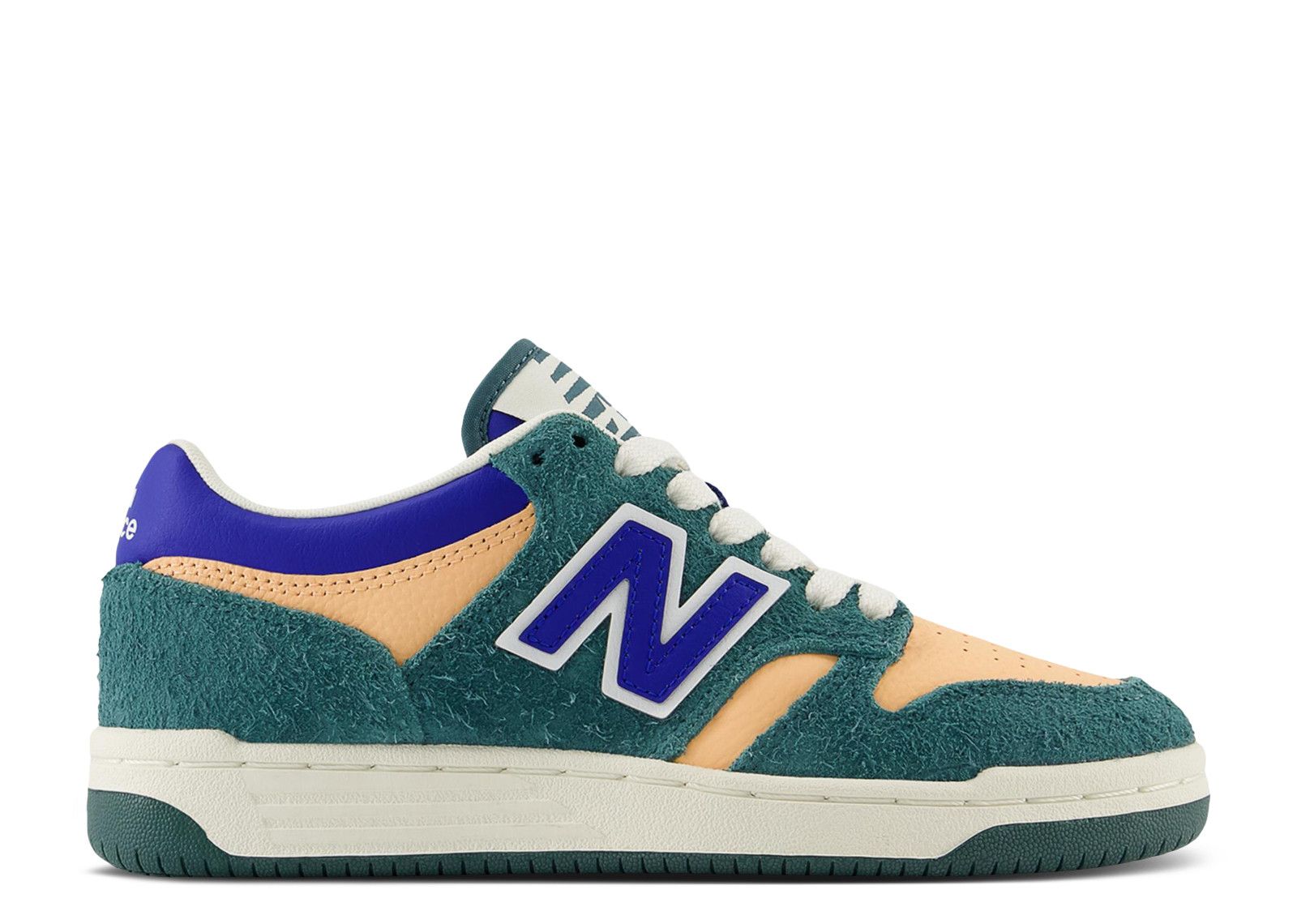 New GS 6.5 New Balance 480 GSB480GP Green Orange Blue Suede Kids W8 GSB480PG_01 main image 2