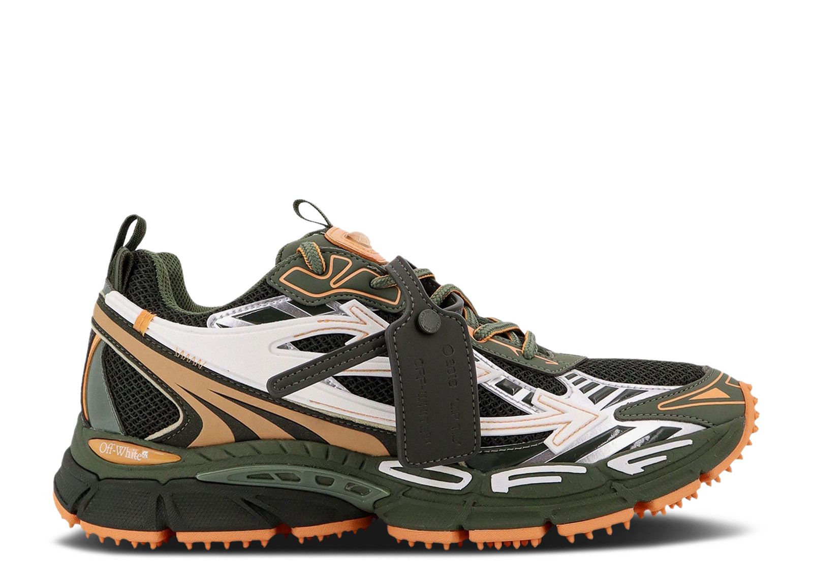 Off White Be Right Back 'Military Green Peach' - Off White