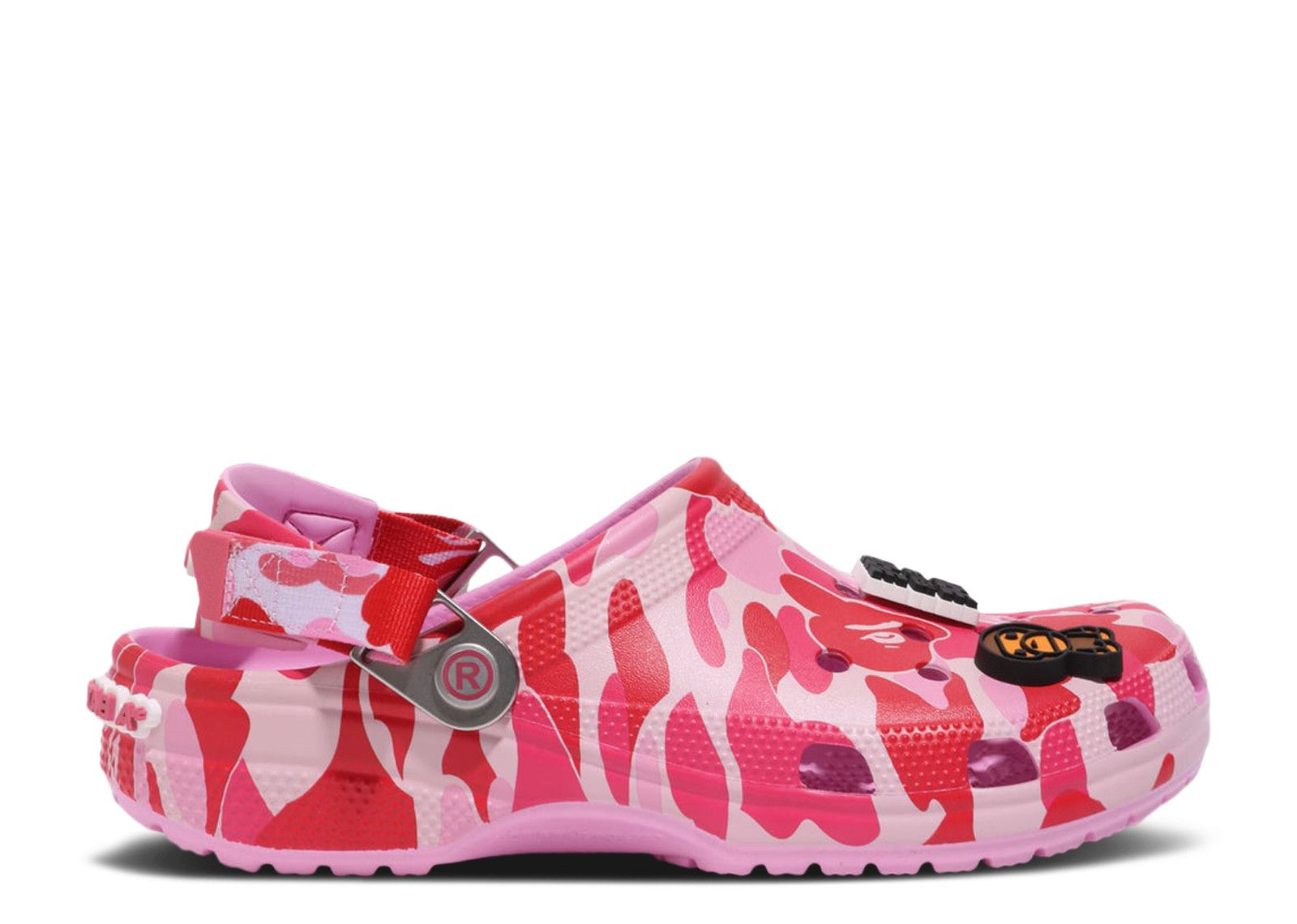即完 BAPE なじめ CROCS CLOG ABC CAMO PINK 24㎝ 