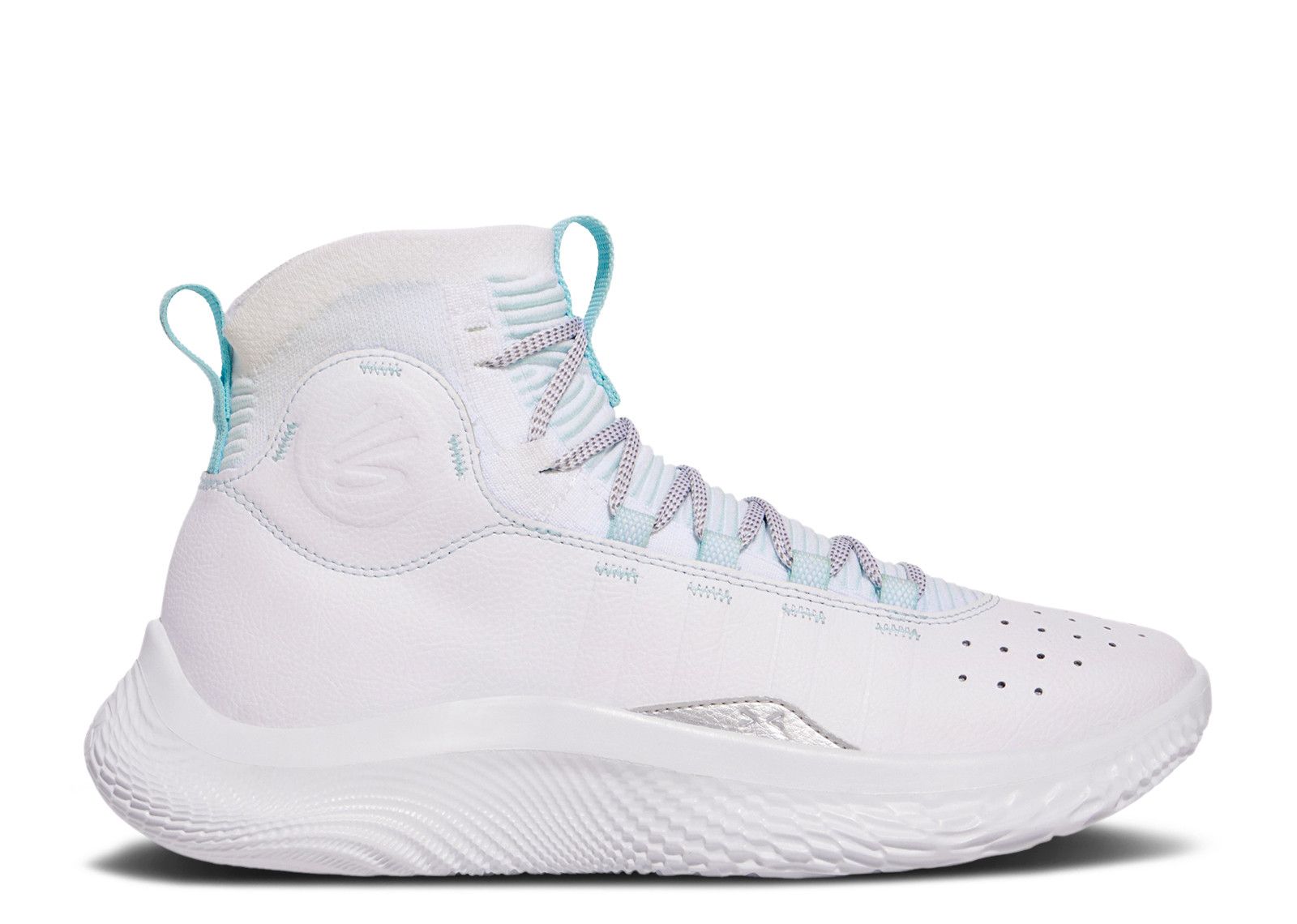 シューズ(男性用) Curry 4 Flotro White / Stream 27cm Curry 4 FloTro 'White Stream Metallic Silver' - Curry Brand