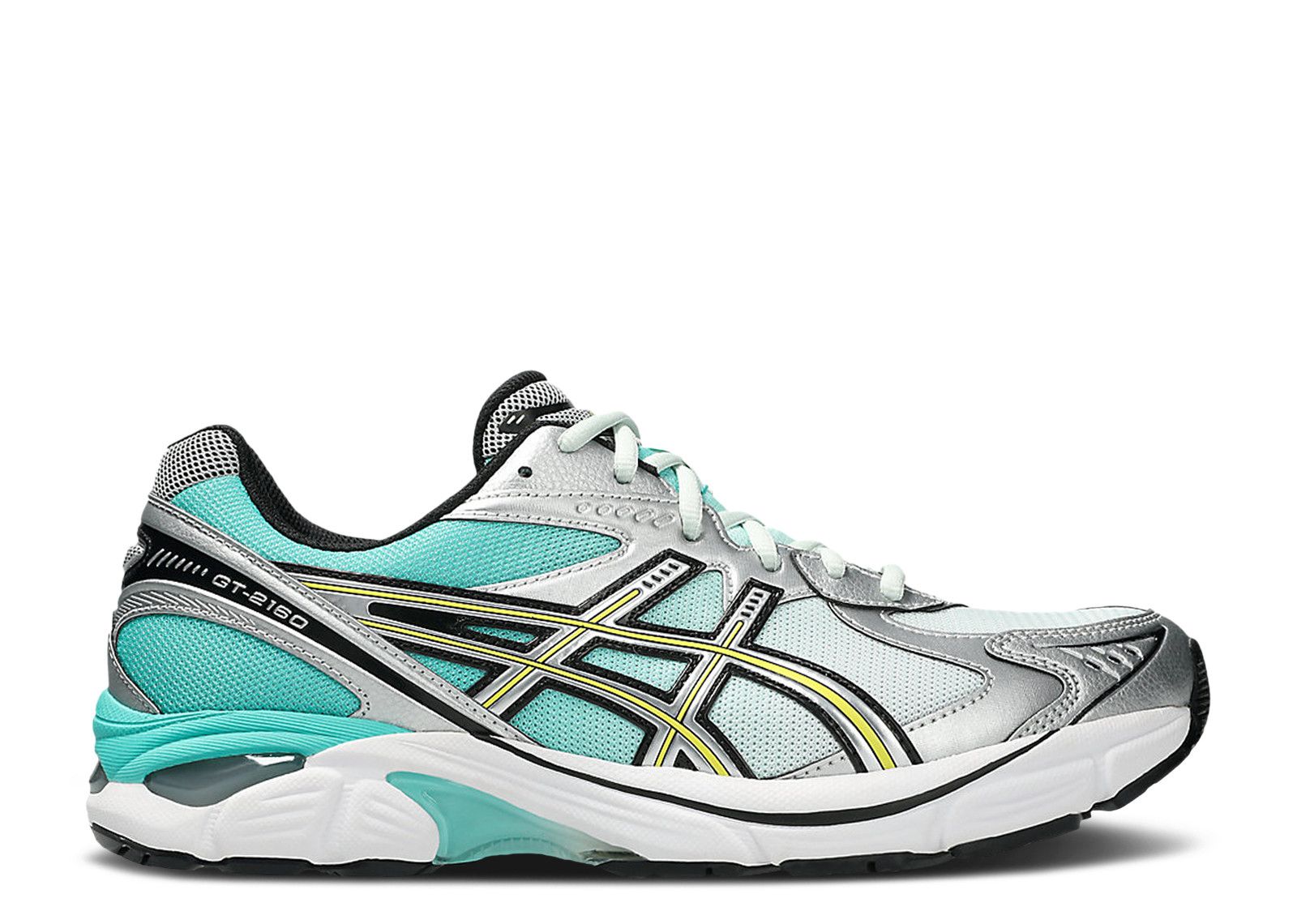 ASICS Gel GT-2160 Running Shoes Silver Mint Yellow 1203A783-300 Men\'s Size 10.5 Size 10M - ASICS GT-2160 Teal Gold | Used - like new  main image 2