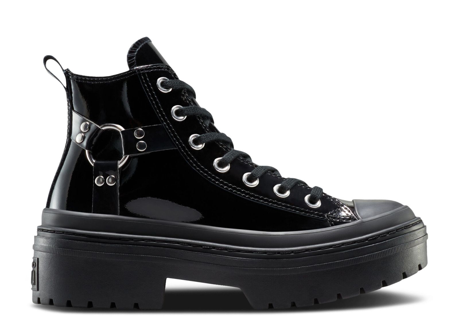 Wmns Chuck Taylor All Star Lugged Heel Platform High 'Black Patent