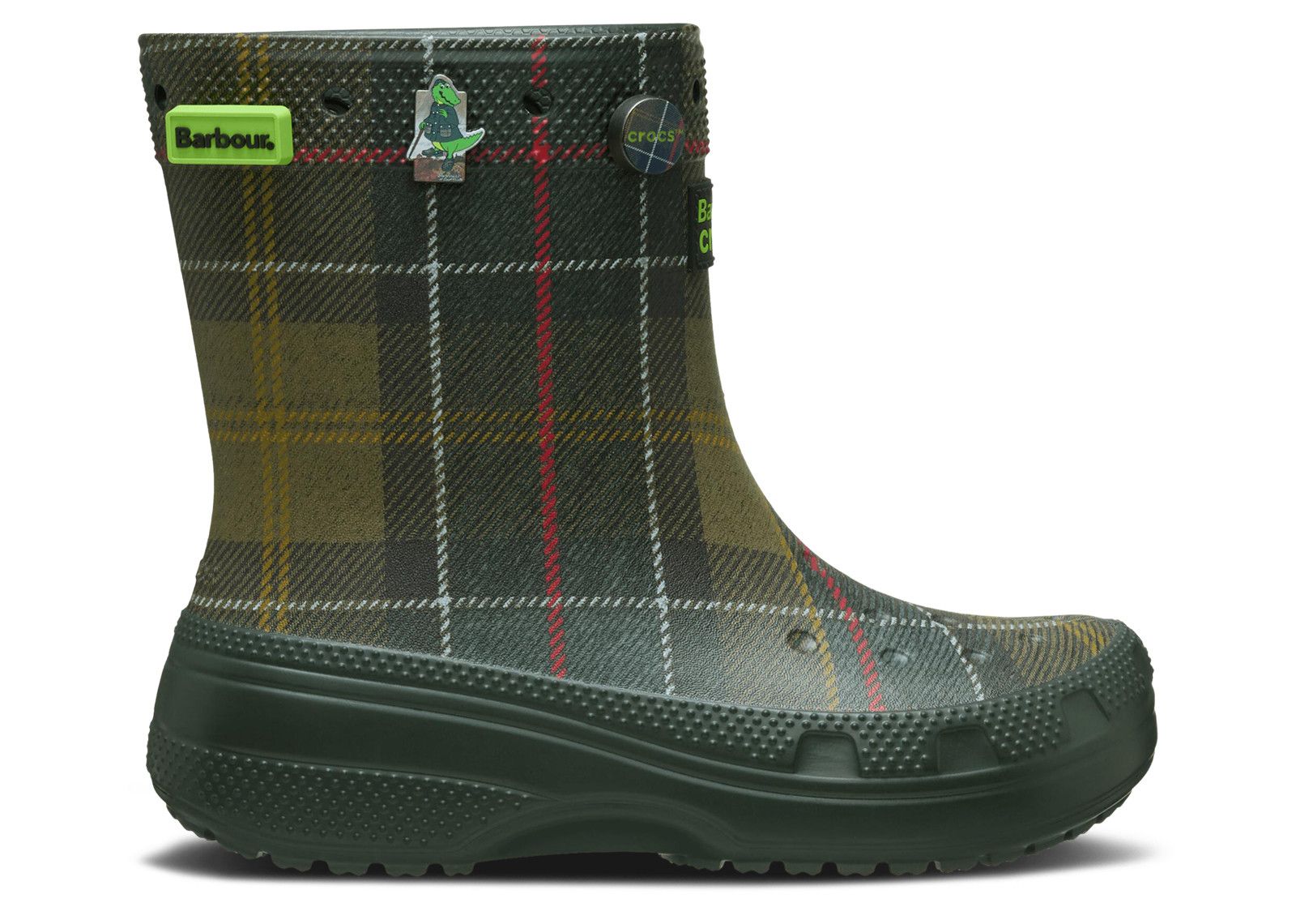 Barbour x Crocs ☆ Classic Clog ‘Kelp Plaid’ Barbour X Classic Boot 'Kelp Plaid' - Crocs - 210899 3VT