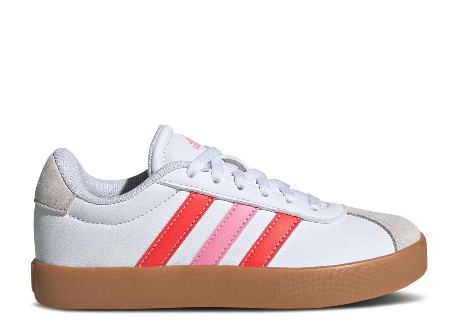 Adidas VL Court 3.0 K 'White Bright Red Pink'