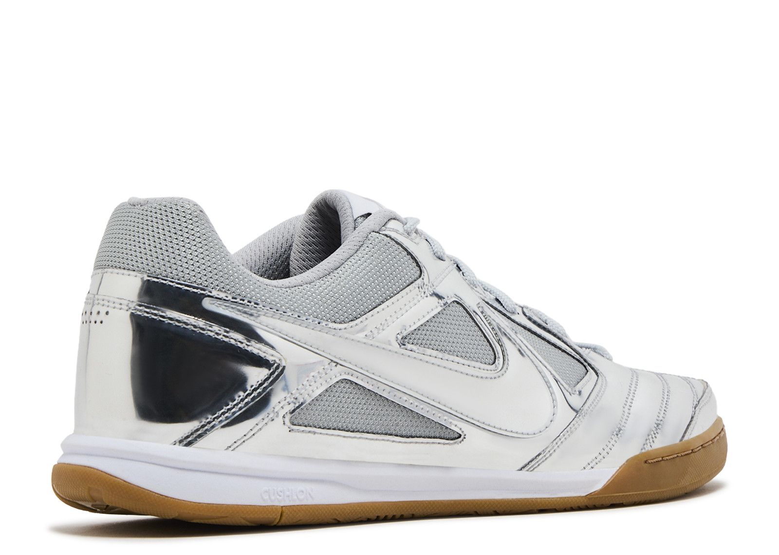 スニーカー Nike Gato LV8 M llic Silver White Black Light Brown  Nike Gato LV8 Metallic Silver White Gum Light Brown Men's