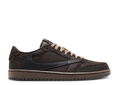 Travis Scott x Jordan 1 Retro Low OG SP 'Velvet Brown' Sample