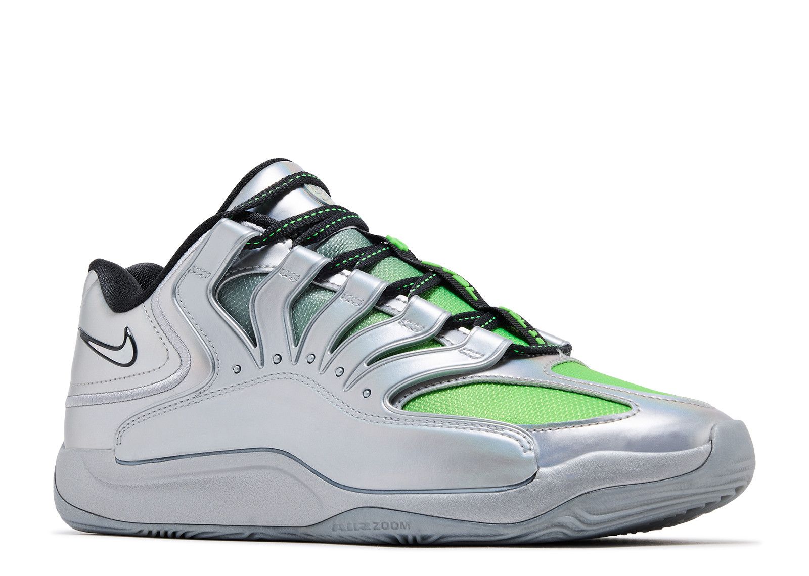 KD 18 EP 'EYBL' - Nike - IF2518 001 - metallic silver/green strike