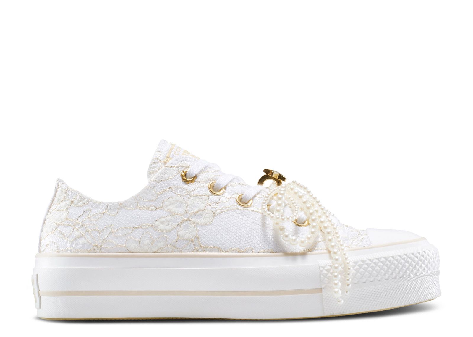 Gold Platform Converse Chuck Platform Vintage White Chuck Taylor
