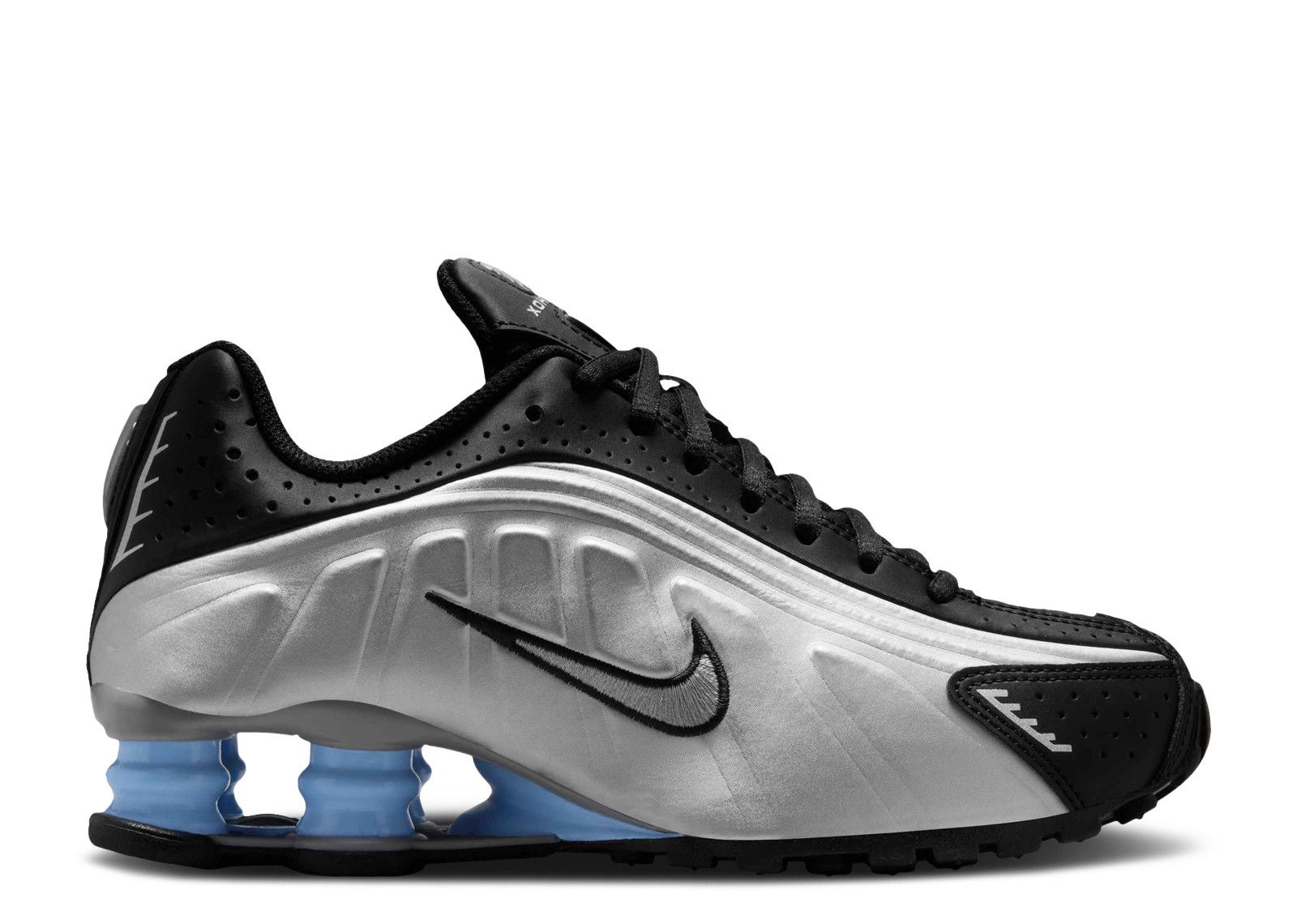 Shox R4 GS 'Metallic Silver Psychic Blue' - Nike - CW2626 004
