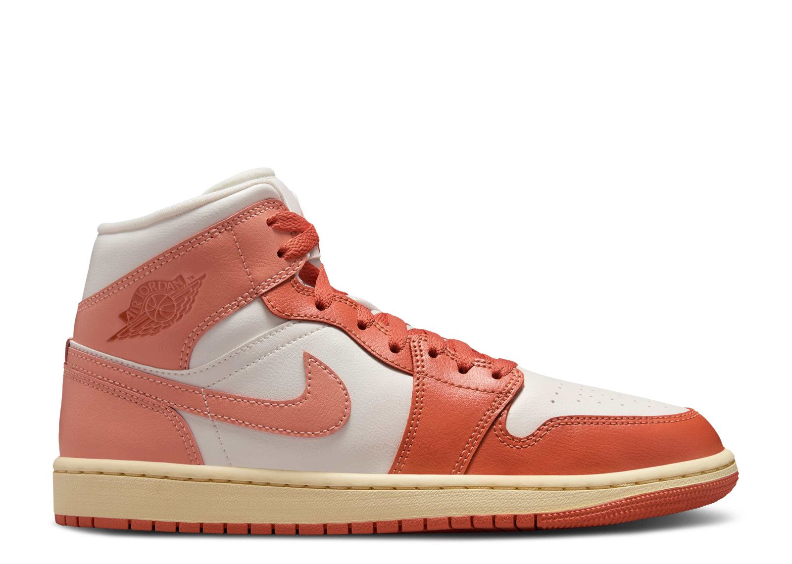 Wmns Jordan 1 Mid 'Sail Madder Root'