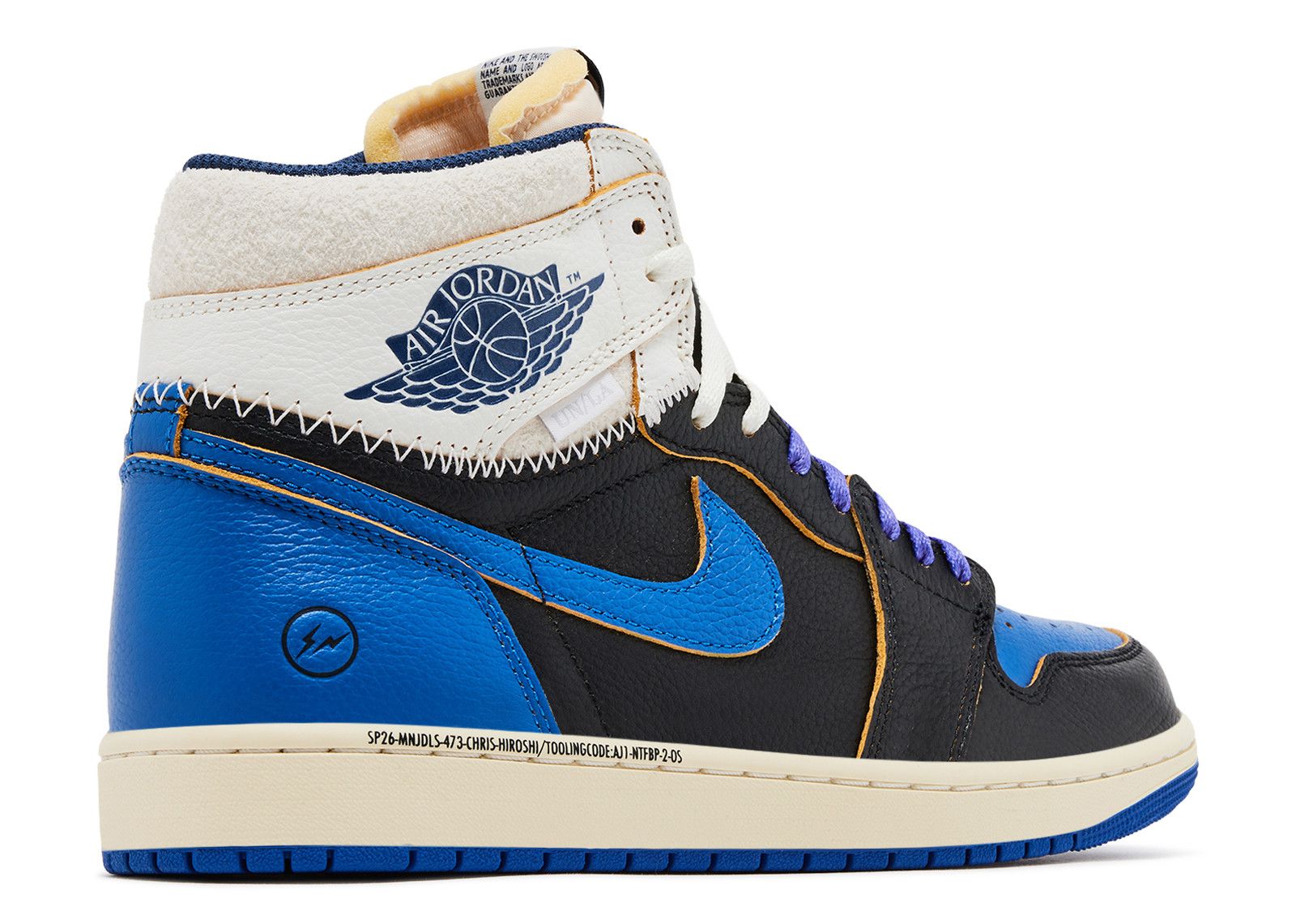 Fragment Design X Union LA X Jordan 1 Retro High OG 'Sport Royal