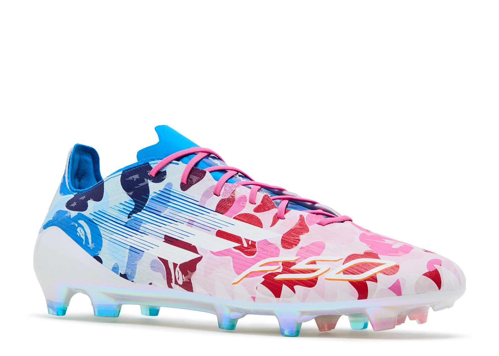 BAPE X Adizero F50 Elite FG 'Pink' - Adidas - JS0573 - pink