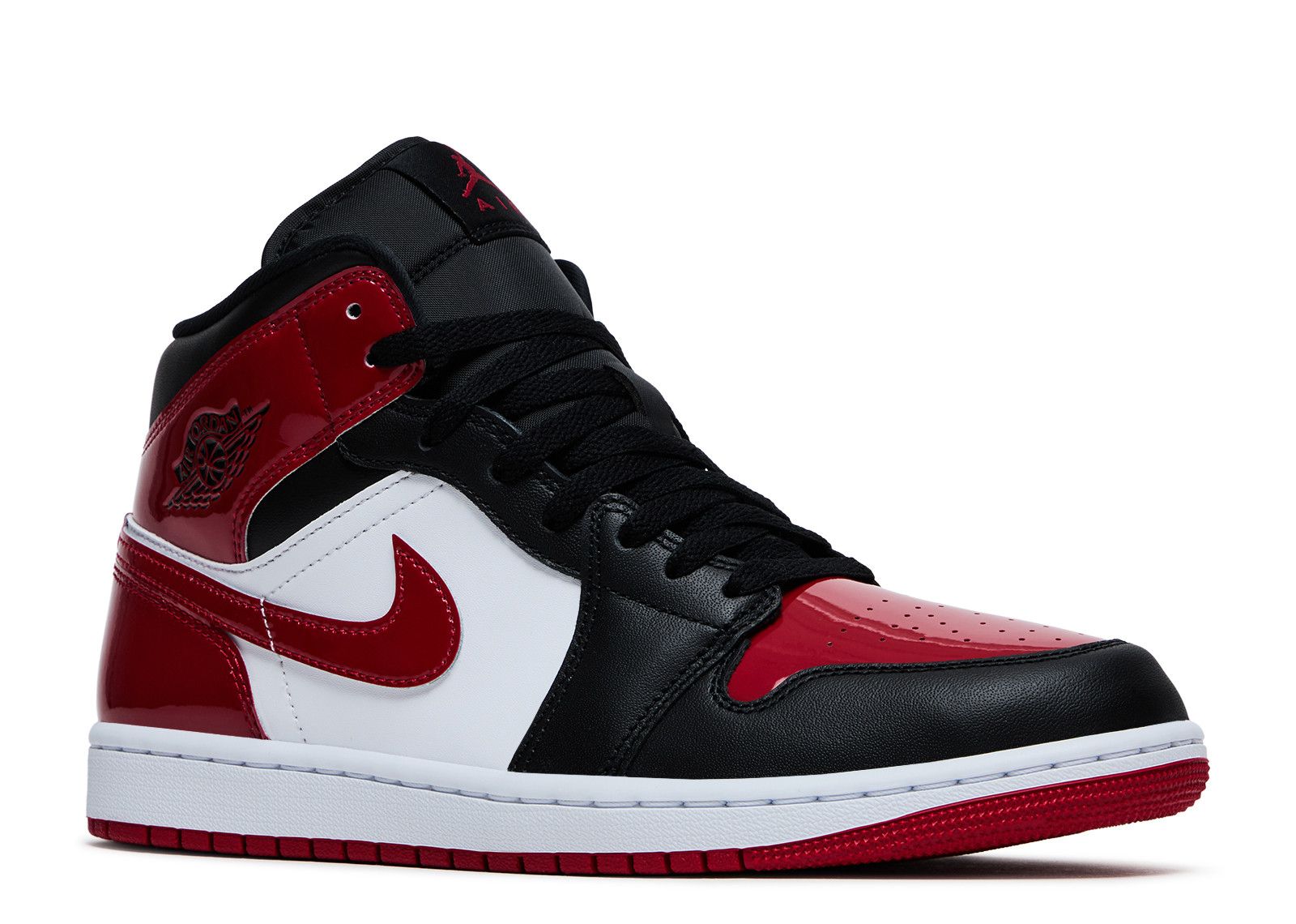 Jordan 1 Mid 'Patent Bred Toe' - Air Jordan - HV4091 006 - black