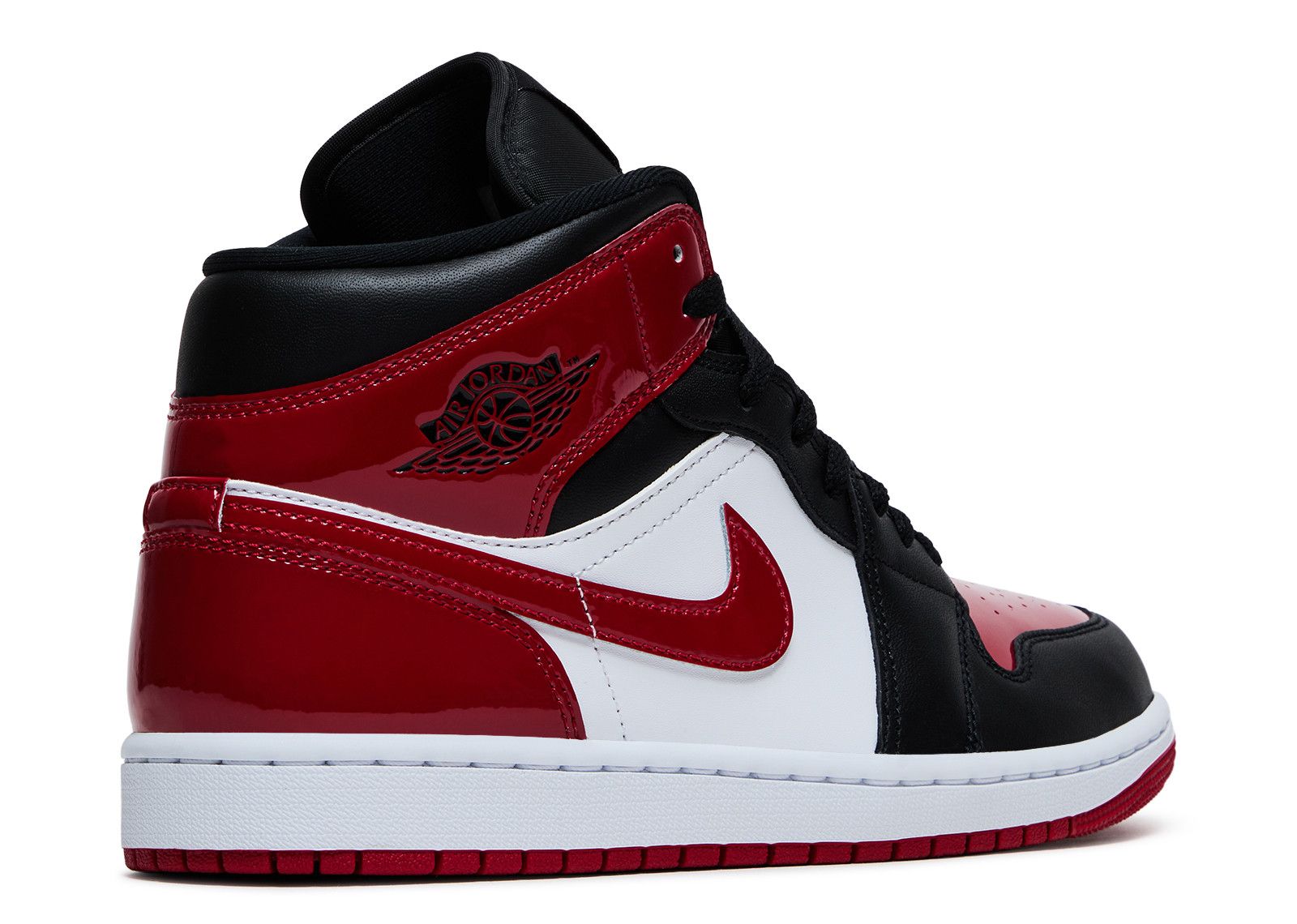 Jordan 1 Mid 'Patent Bred Toe' - Air Jordan - HV4091 006 - black