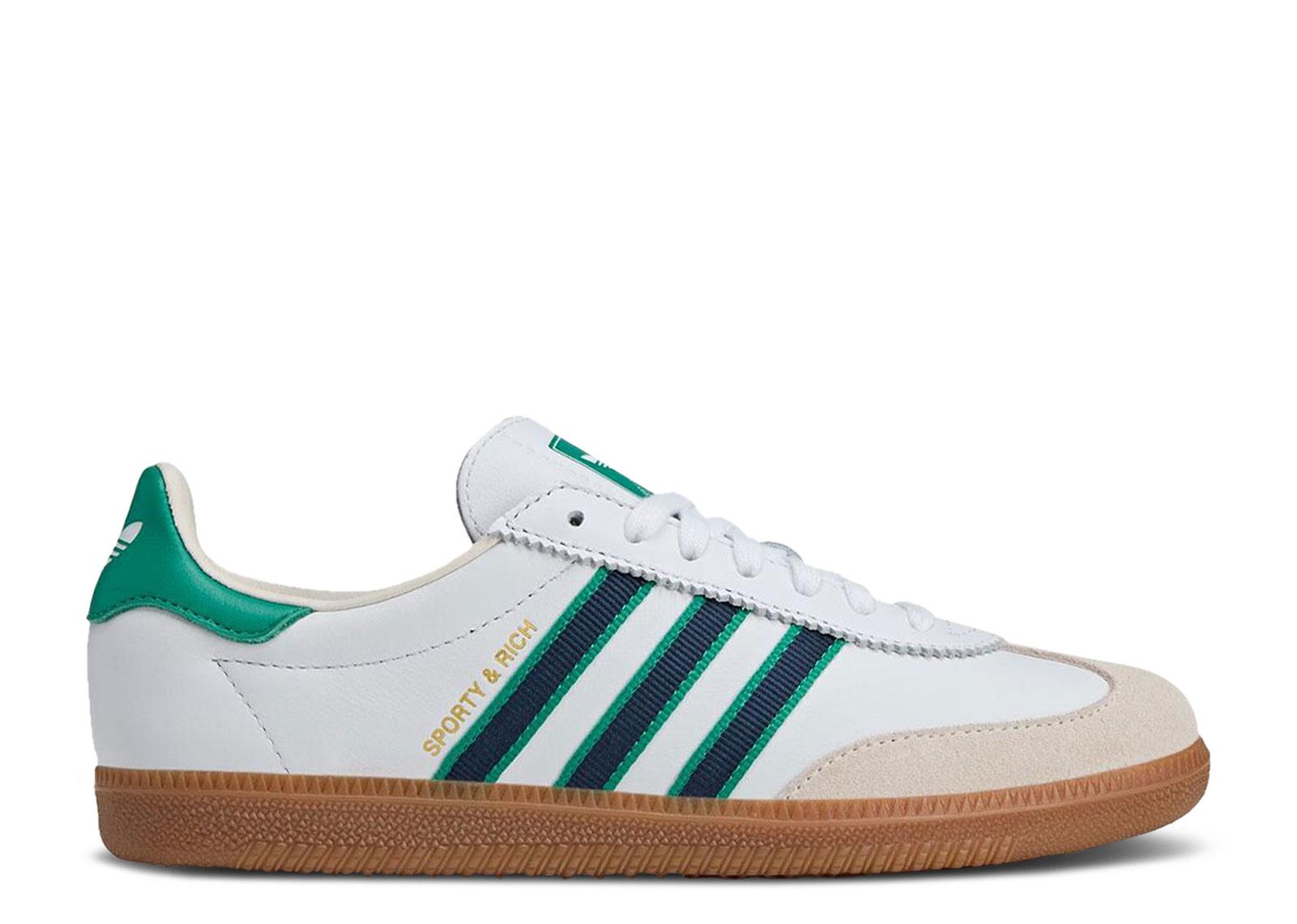 Sporty & Rich × adidas Samba OG adidas Sporty & Rich x Samba OG Cream Blue for Sale