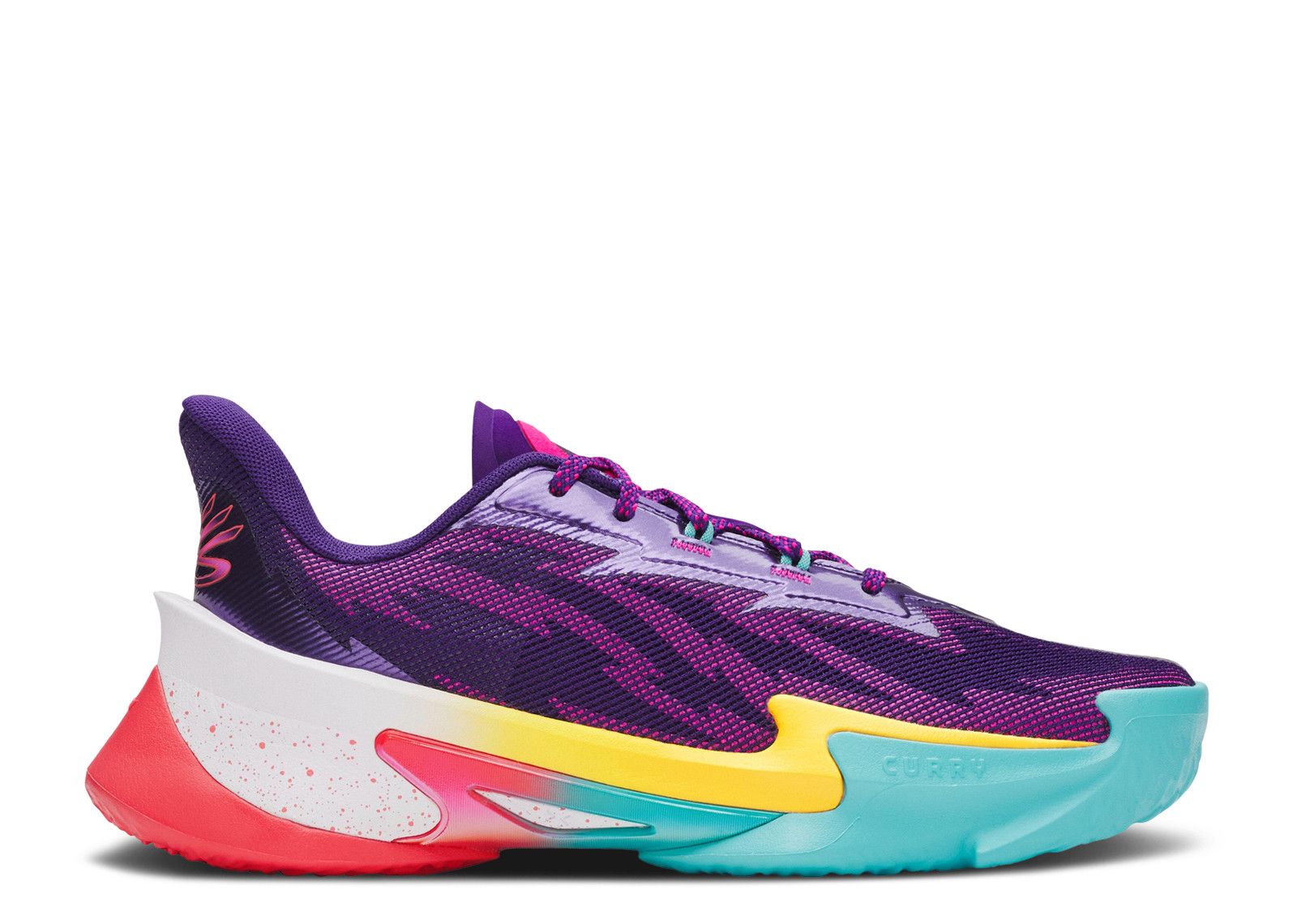 Under Armour Curry 4 Men\'s 11 Red Rogue Black Gum Basketball Shoes 1298306-603 Curry 4  main image 3