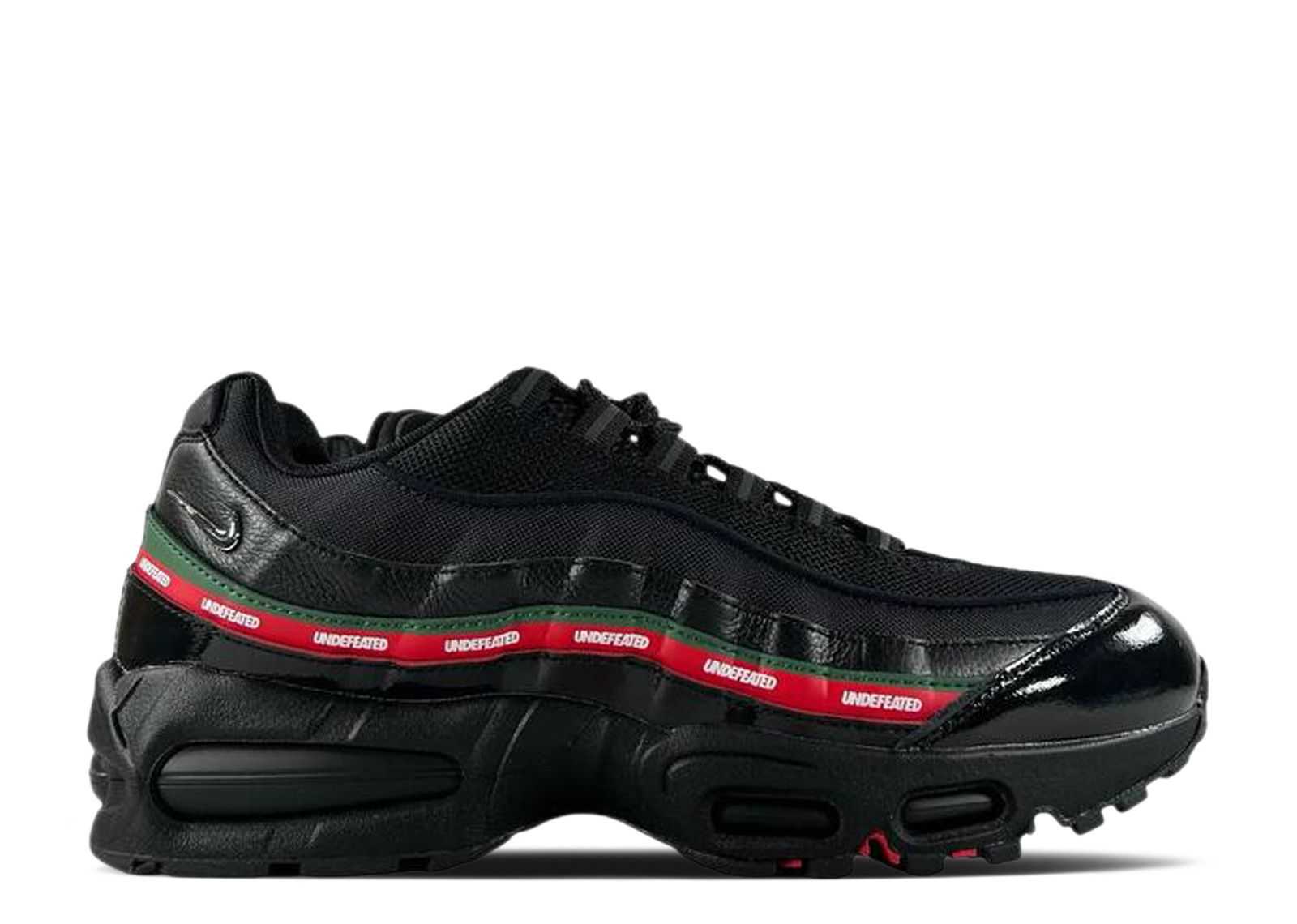 Undefeated X Air Max 95 'Black' - Nike - IB4453 001 - black/metallic  silver/gorge green/sport red | Flight Club