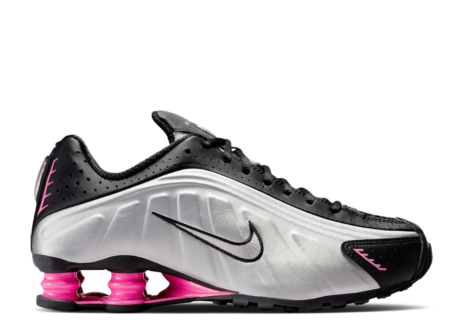 Nike Wmns Shox R4 'Black Metallic Silver Pinksicle'