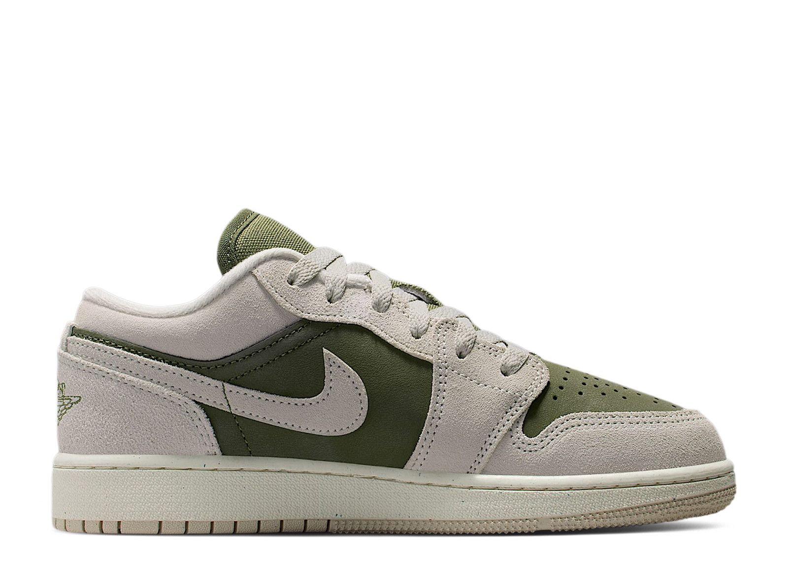 Jordan 1 Low SE GS 'Medium Olive Sail' - Air Jordan - HV4396 201