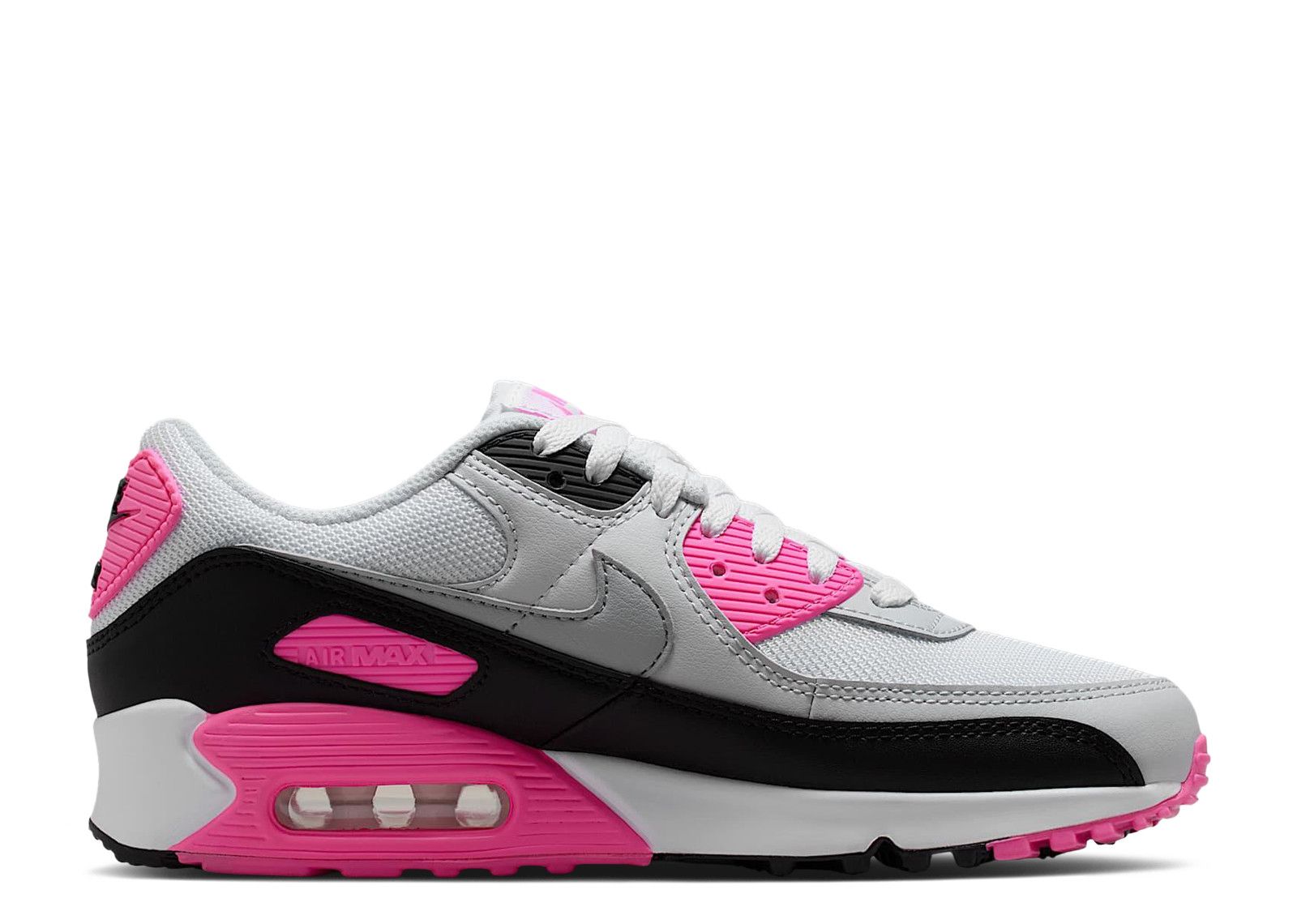 Nike Wmns Air Max 90 'White Pink Glow Black'