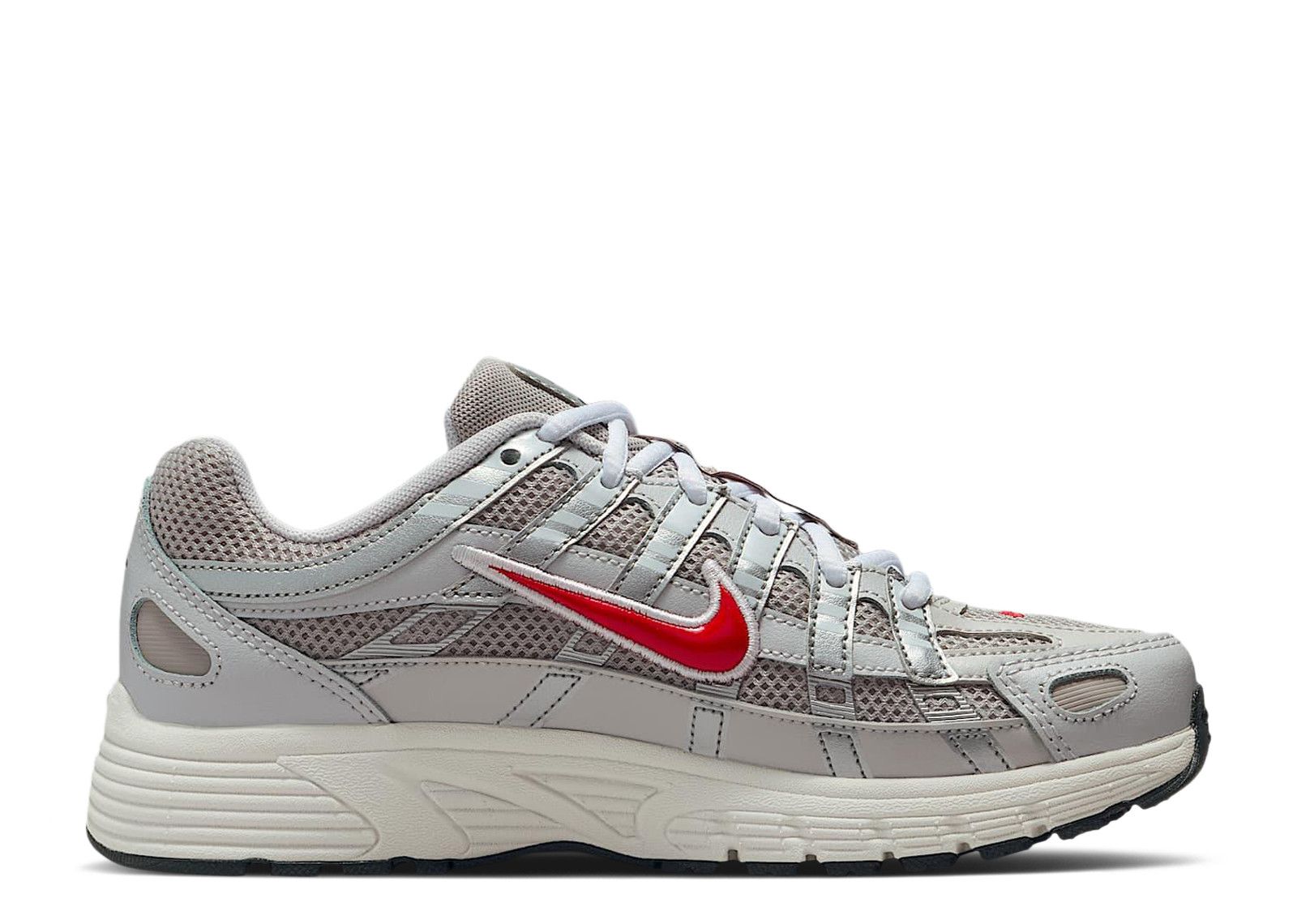 Nike P-6000 GS 'College Grey Fire Red'