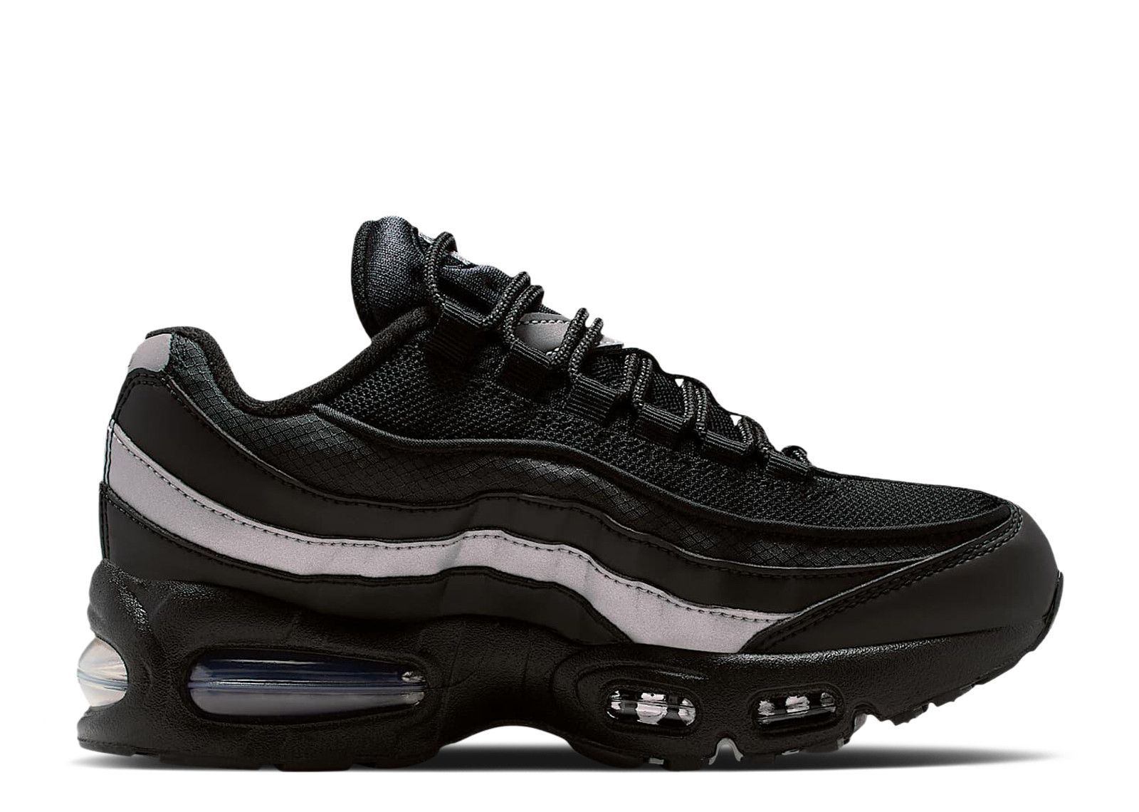 Nike Air Max 95 GS 'Black Metallic Silver'