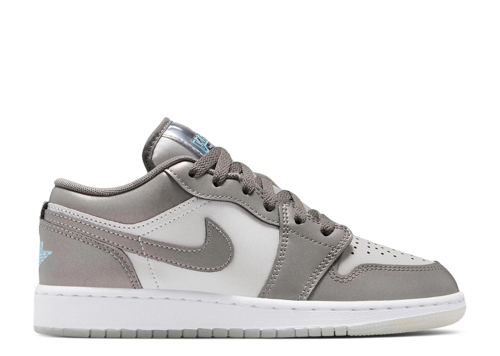 Jordan 1 Low SE GS 'Pewter Photon Dust Blue Chill' - Air Jordan