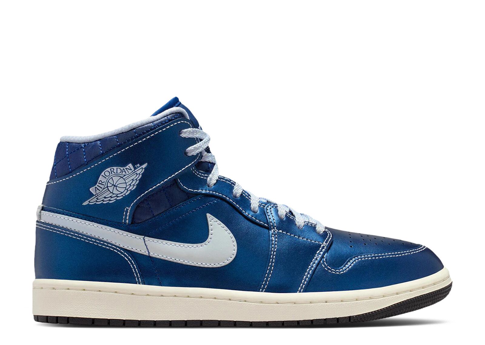 Wmns Jordan 1 Mid 'Quilted Metallic Blue'