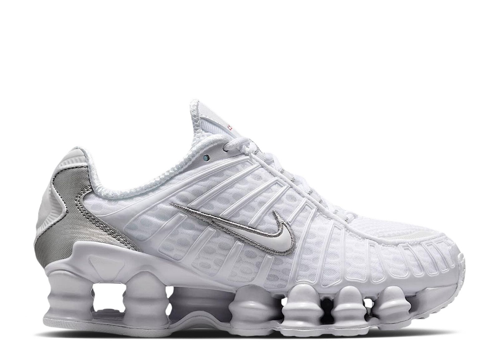Nike Shox TL GS 'White/Metallic Silver/Max Orange/White'