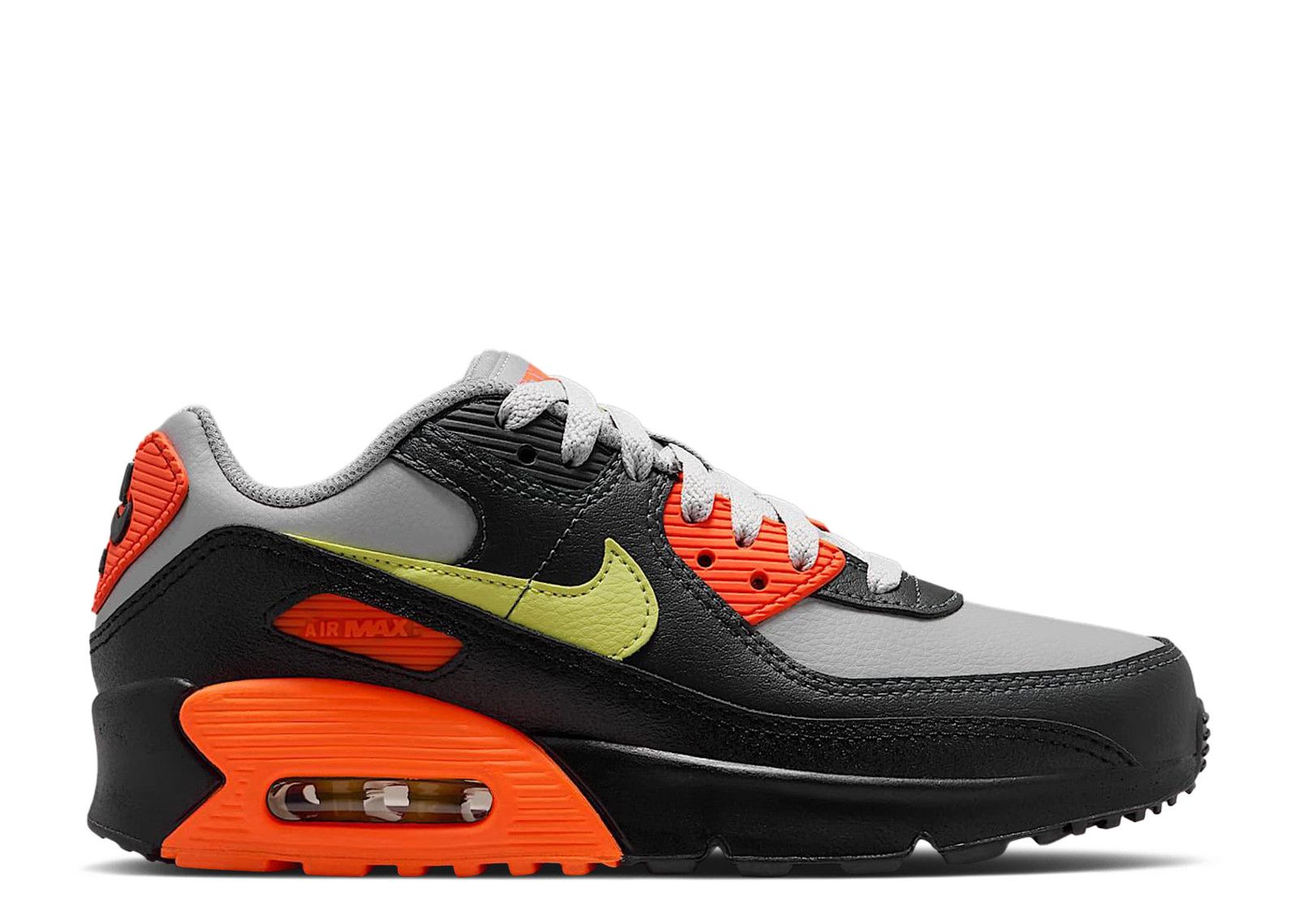 Nike Air Max 90 LTR GS 'Light Smoke Grey/Hyper Crimson/Black/Limelight'