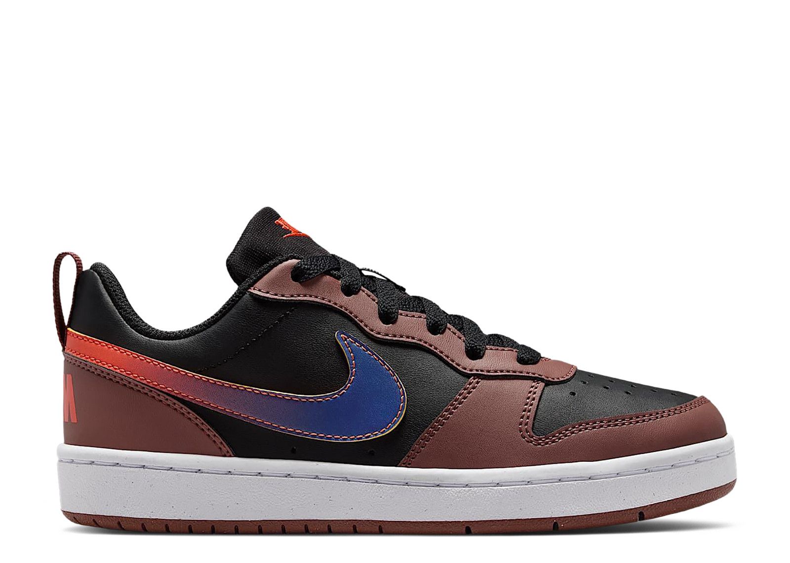 Nike Court Borough Low Recraft GS 'Black/Red Sepia/Team Orange/Deep Night'