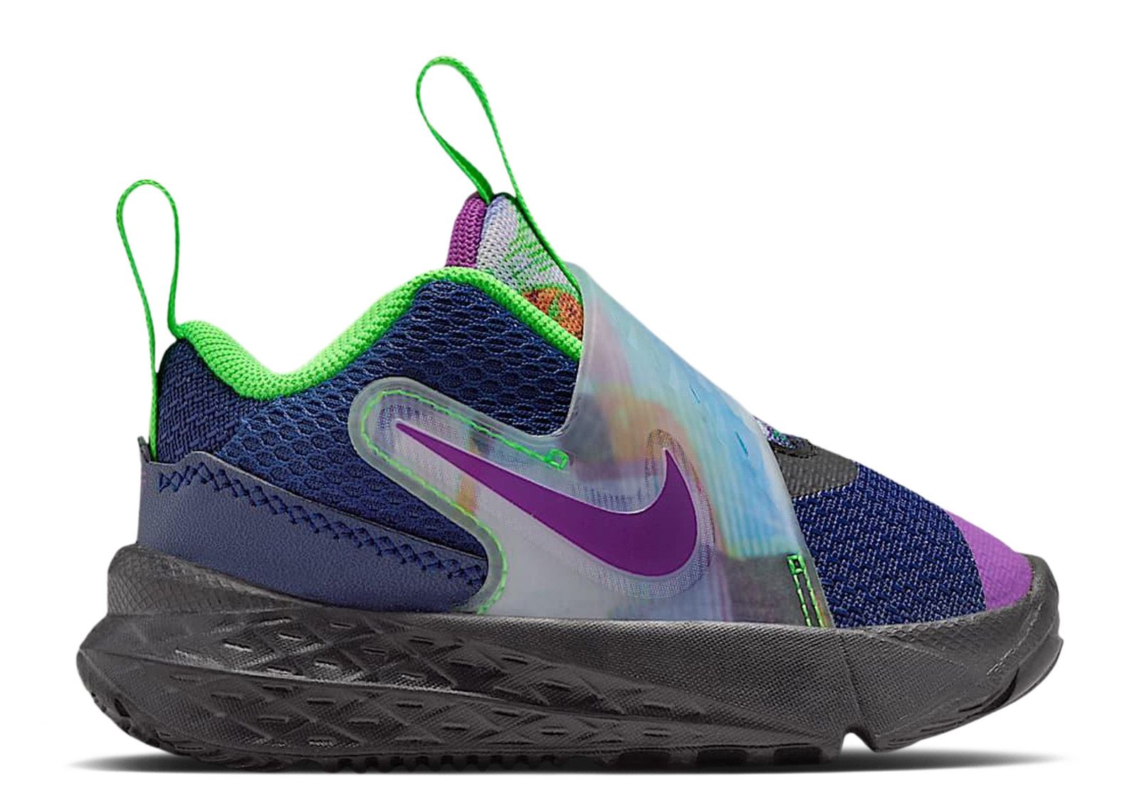 Nike Team Hustle D 12 TD 'Blue Void/Black/Green Strike/Vivid Purple'