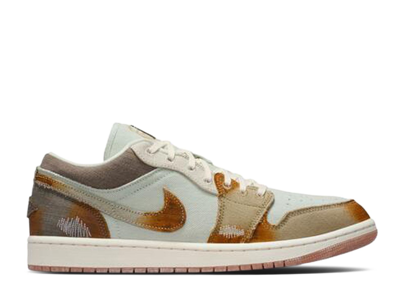 Air Jordan 1 Low Sail Light Bone IM6664 991 Size 10.5 Distressed Brown Orange JORDAN Air 1 Low SE IM6664 991 - Shiekh main image 3