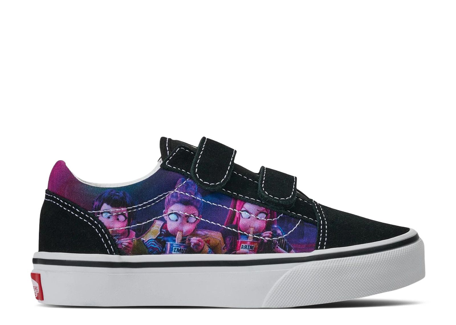 K Pop Demon Hunters X Vans Old Skool Little Kid 'Black Purple
