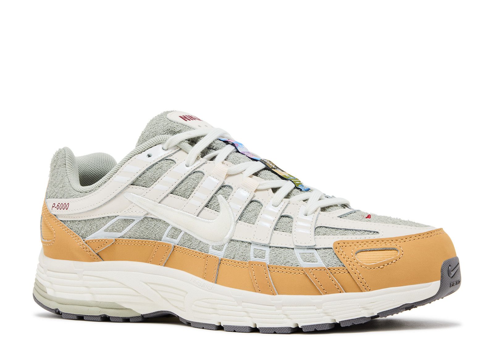 Nike P-6000 Year of the Horse IQ1120 311 Size 8 Men Mesh Runner White Tan Grey Nike P-6000 Year of the Horse IQ1120-311 main image 2