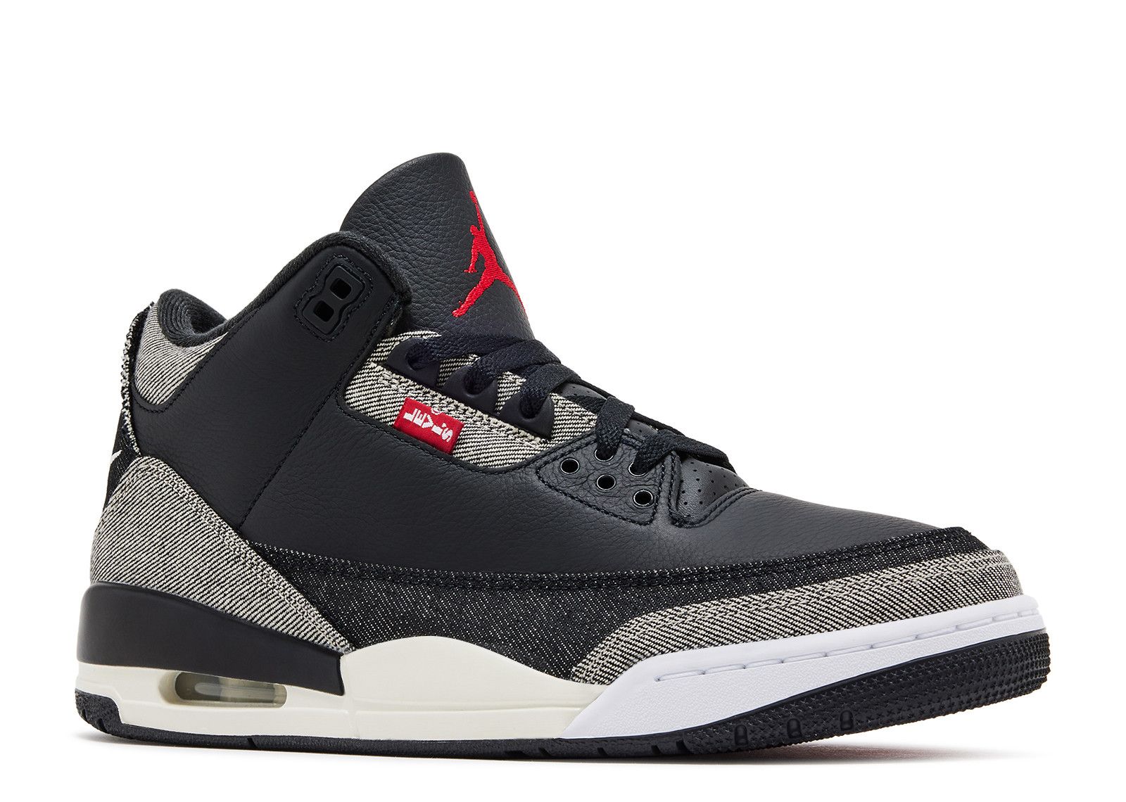 retro 3 black red
