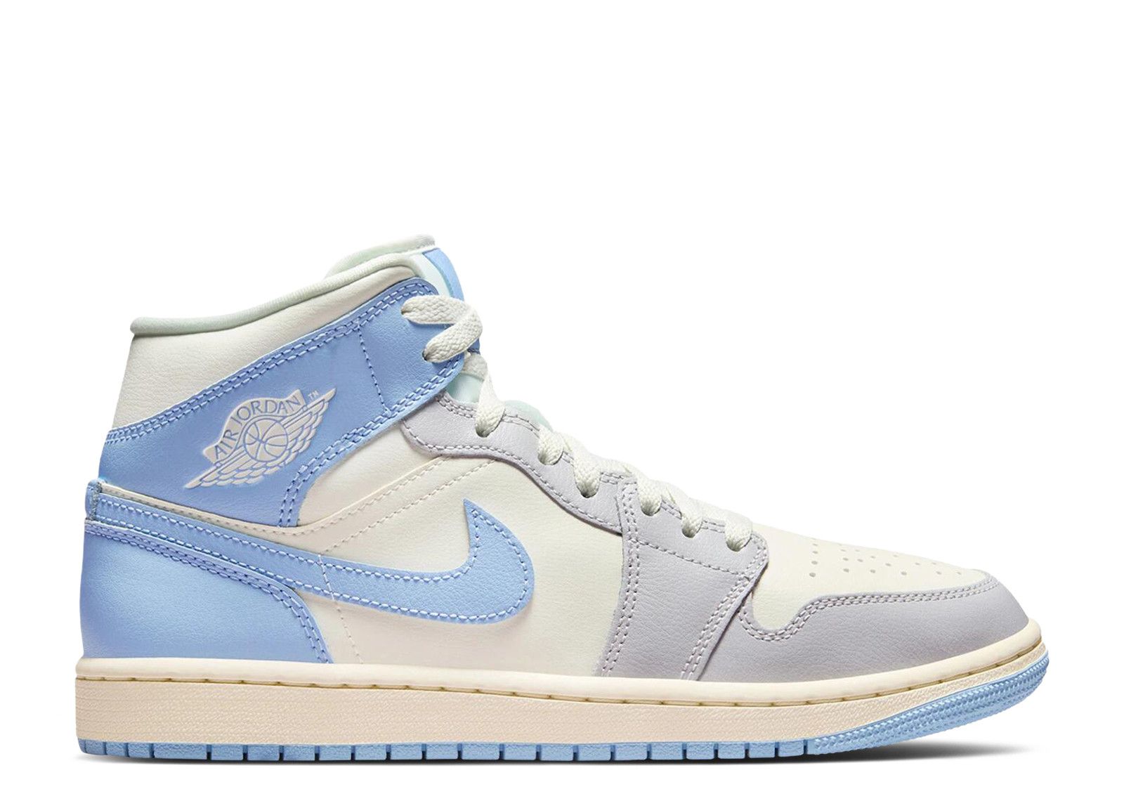 Wmns Jordan 1 Mid 'Psychic Blue Sail Coconut Milk'