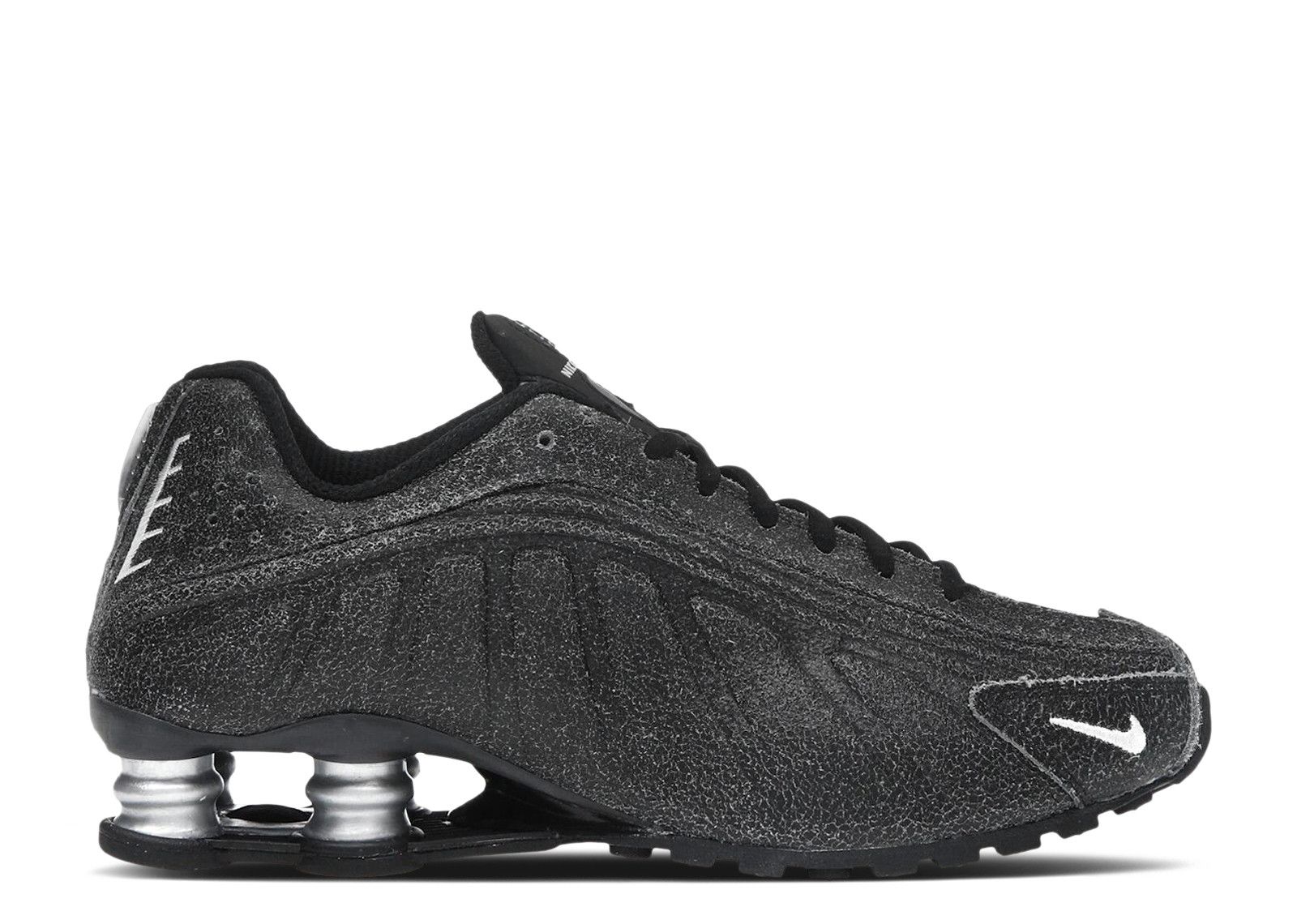 Nike Shox R4 'Black Distressed Leather'