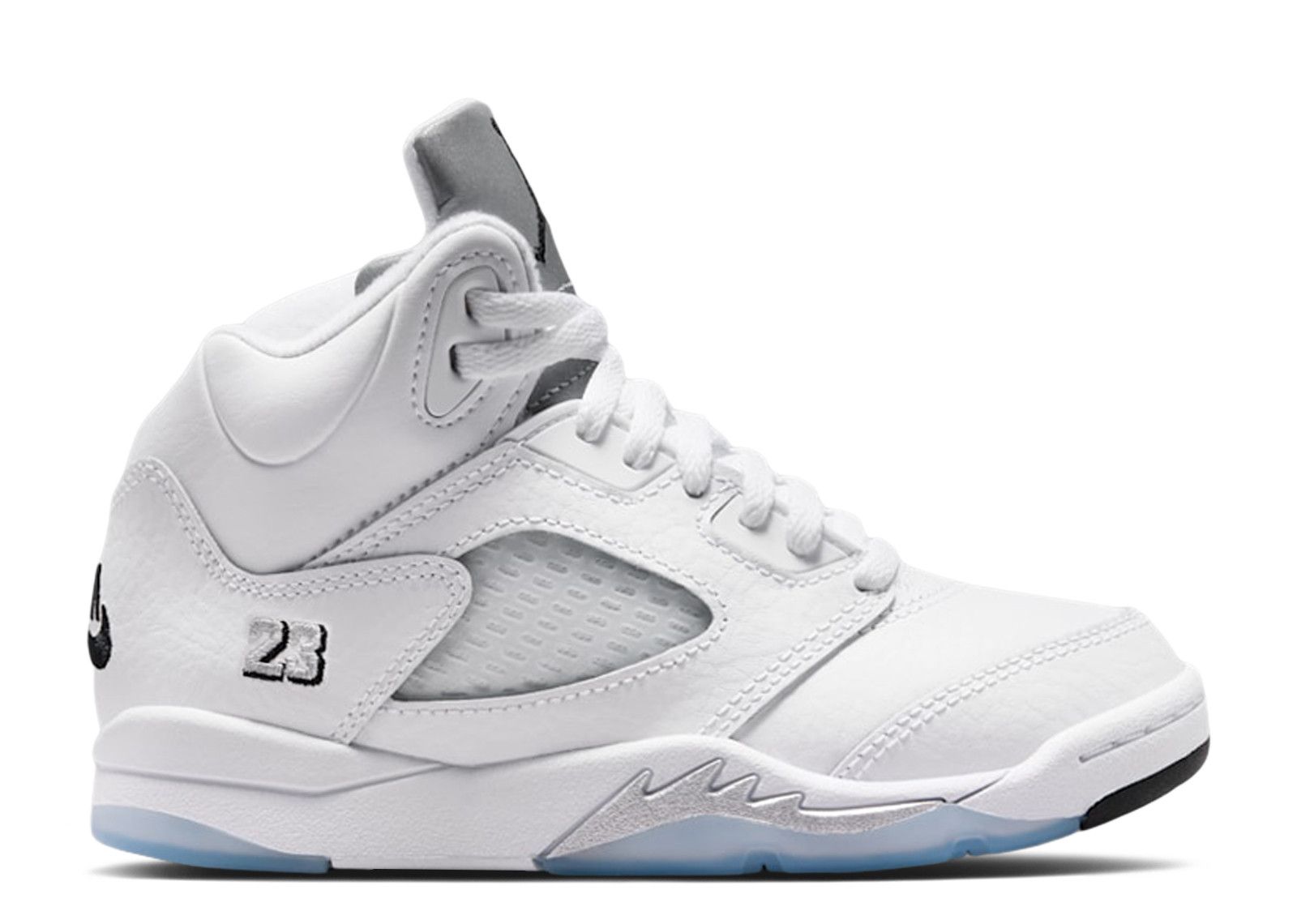 スニーカー JORDAN 5 RETRO PS 17cm Jordan Jordan 5 Retro PS 'White Metallic Silver' 2026 - Air Jordan